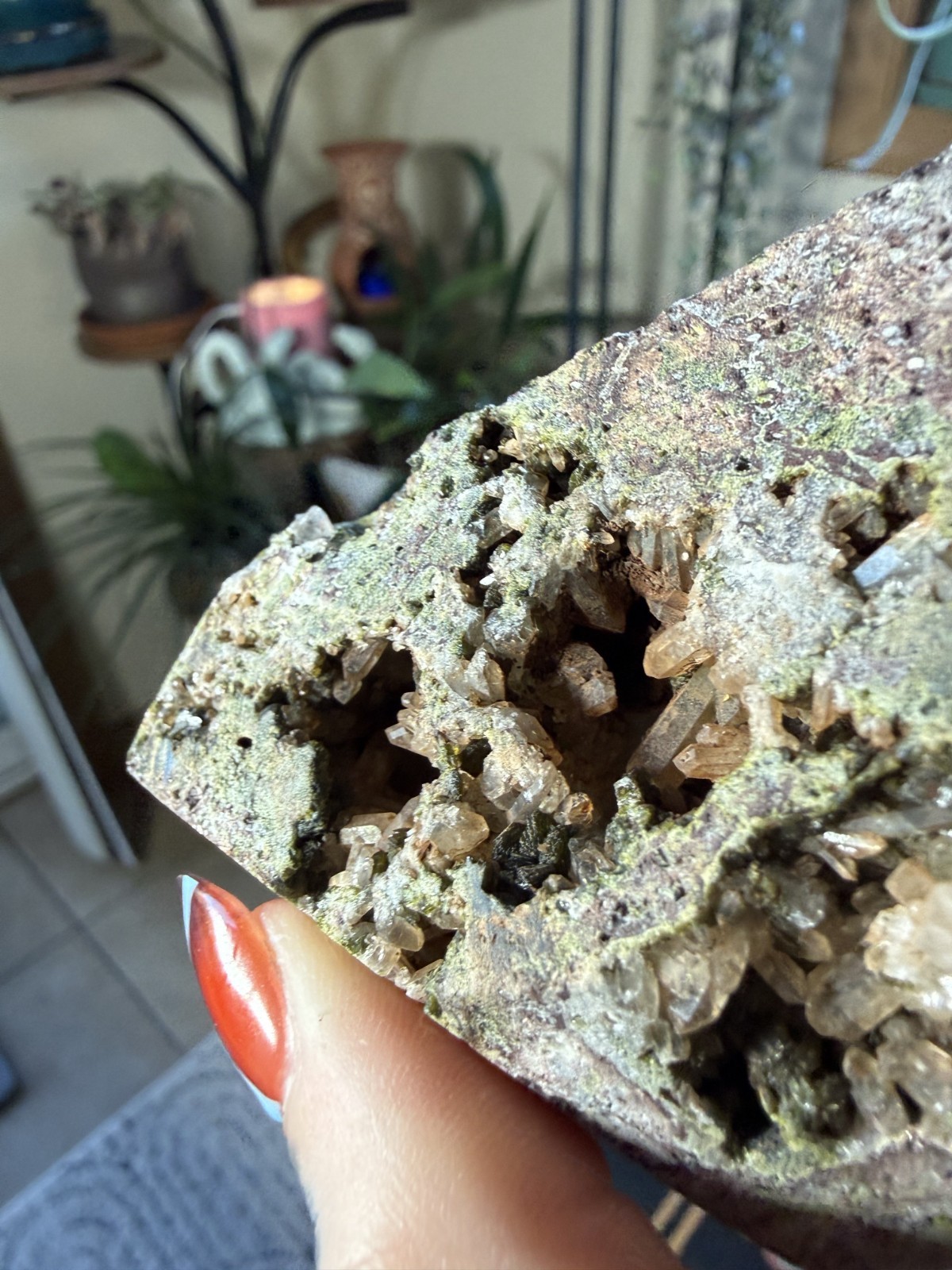 Turkish Epidote & Quartz Specimen with Cavities – 6.81 oz