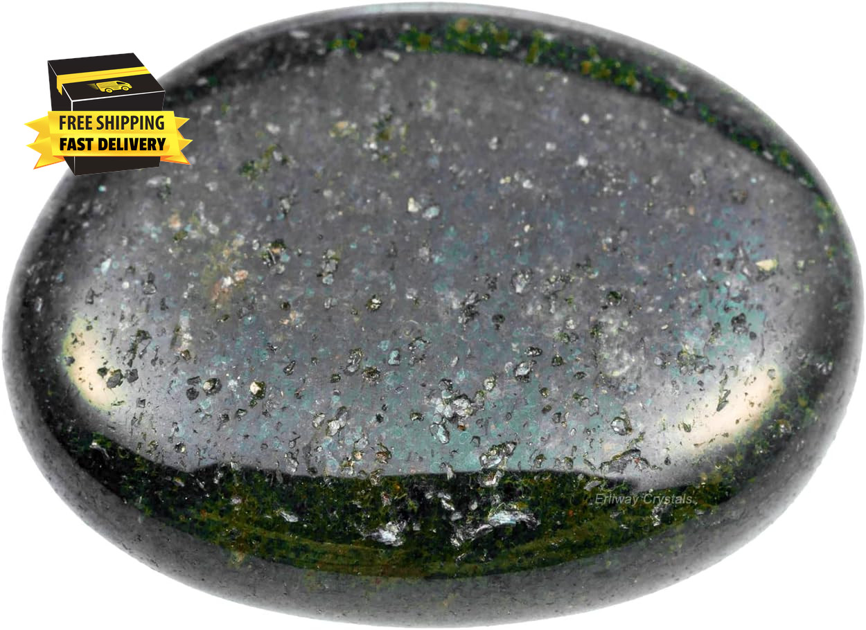 Green Sandstone Healing Crystal Stones, 1.25-2.0″ Large Reiki Healing Gemstones