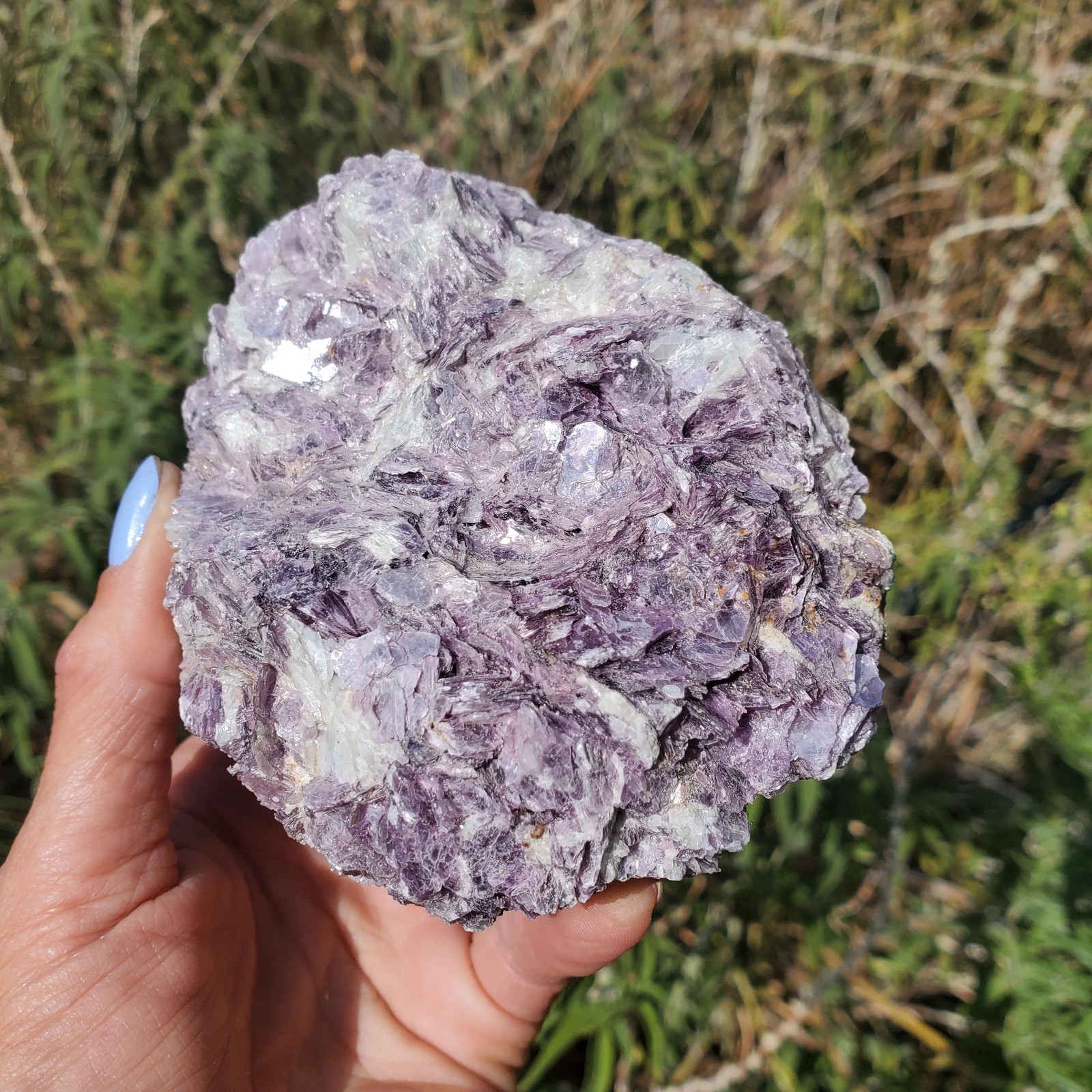 Raw Mica Lilac Pink Purple Flashy Sparkly Display Rock | A Grade | 766 grams