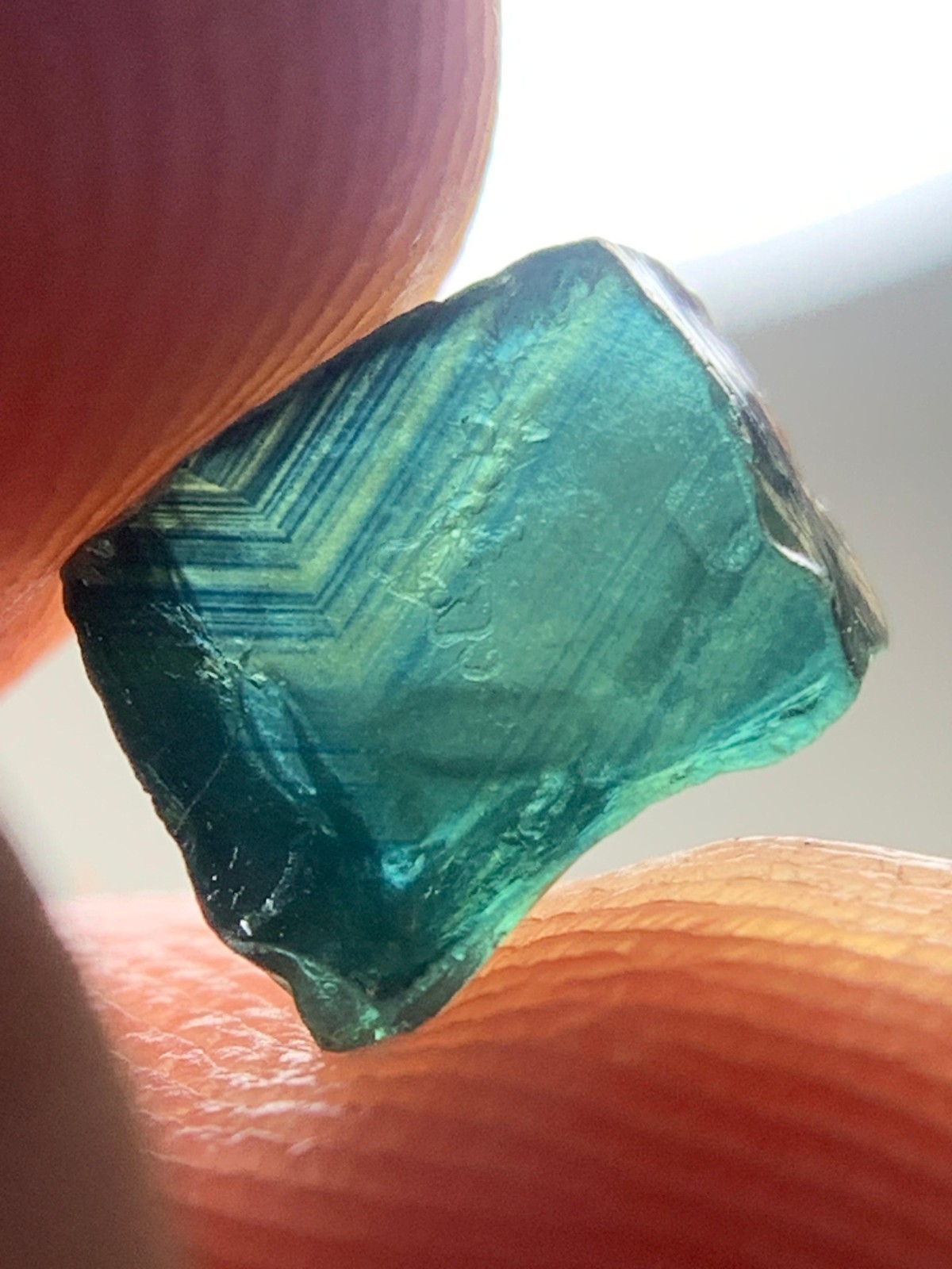 1.50 Crt Amazing Facet Grade Teal Sapphire Rough Piece @Madagascar