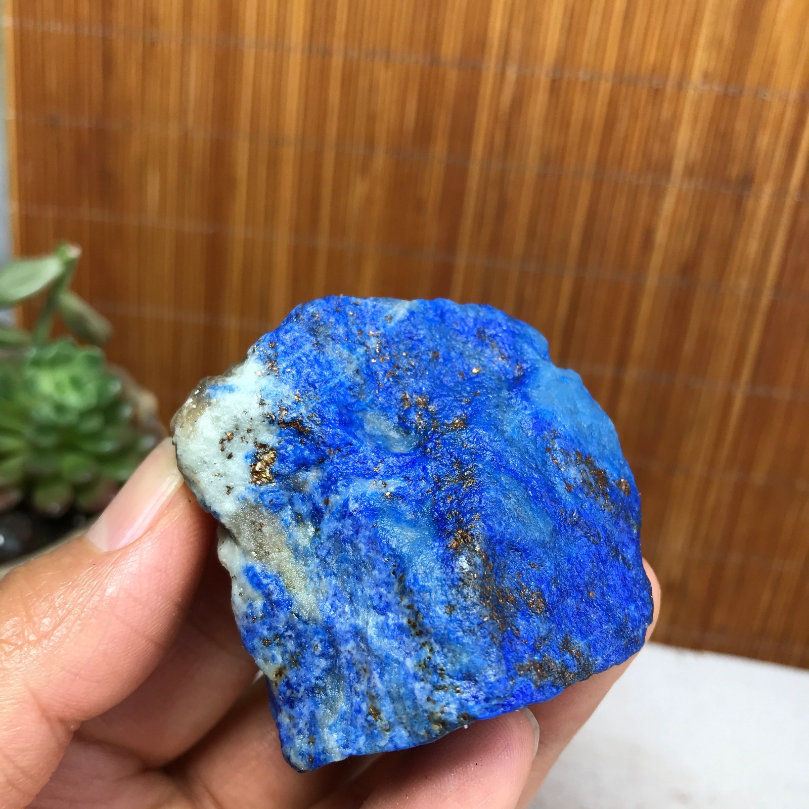 90g Natural lapis lazuli Crystal gemstone Rough Mineral Specimen healing A5475