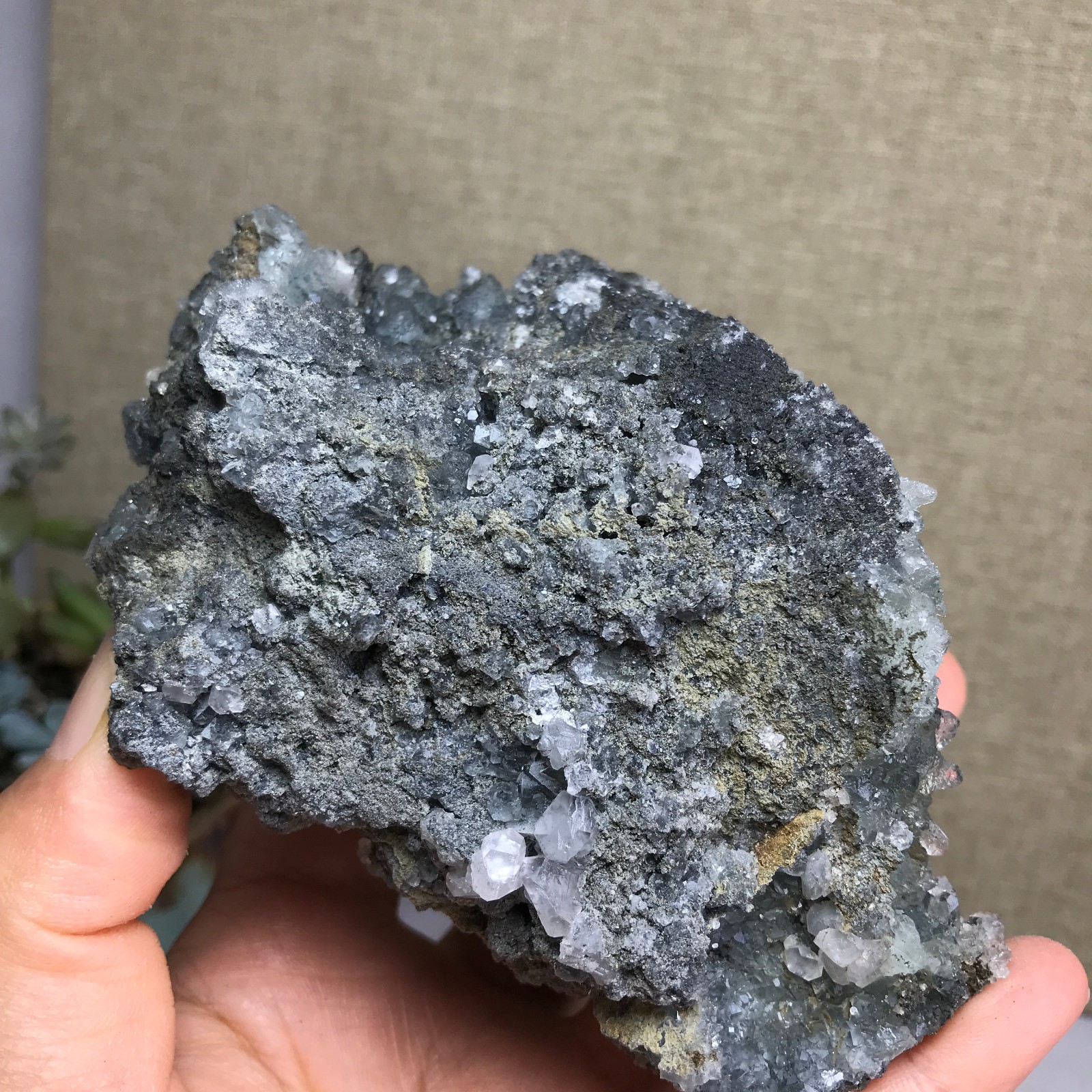 476g NATURAL Green Cubic FLUORITE paragenesis Crystal Cluster Specimen A4780