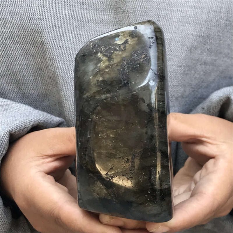 830g Natural Labradorite Quartz Crystal Spectrolite Mineral Reiki healing