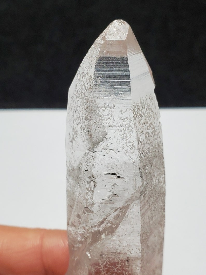 Lemurian Quartz Crystal: 4.5 Inches Long – Serra Do Cabral, Brazil – H72