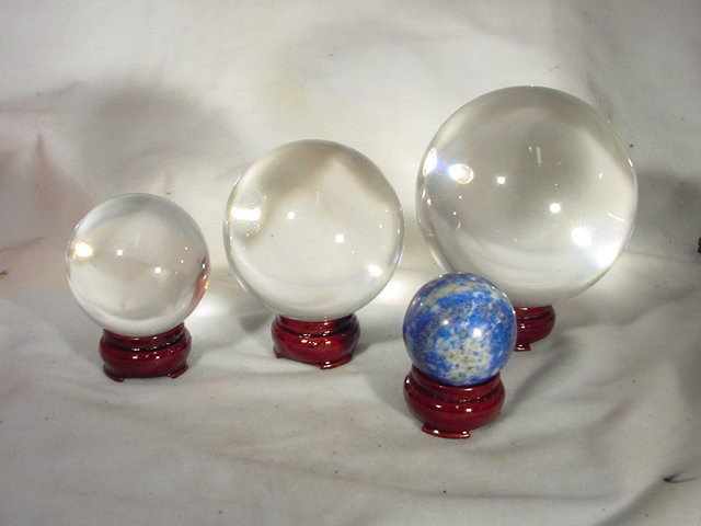 BUTW Cherry wood stands (8) sphere egg lapidary 1060B _8