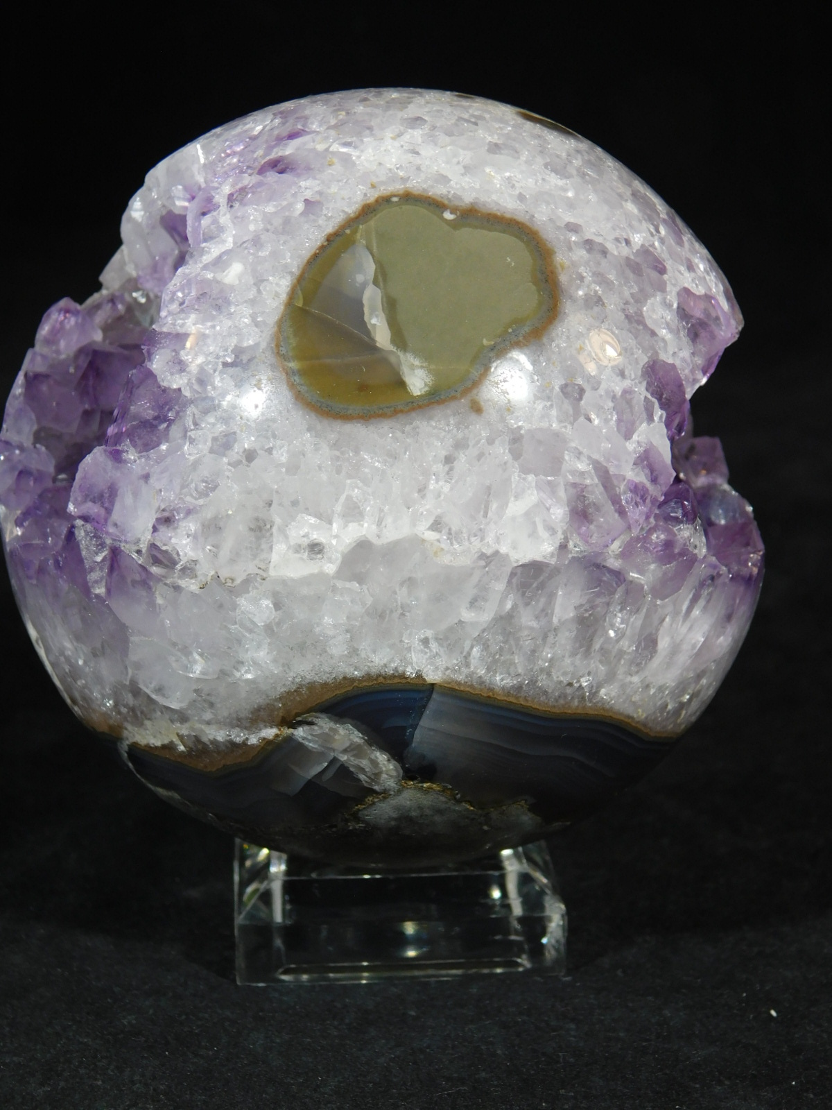 Sphere Display Stand Clear Lucite Small Size