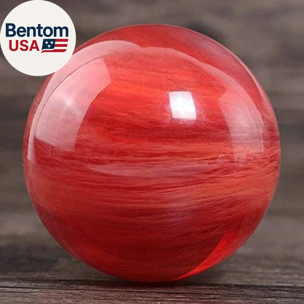 Red Obsidian Ball with Stand, 4 Inch Natural Red Crystal Ruby Ball Sphere Meltin