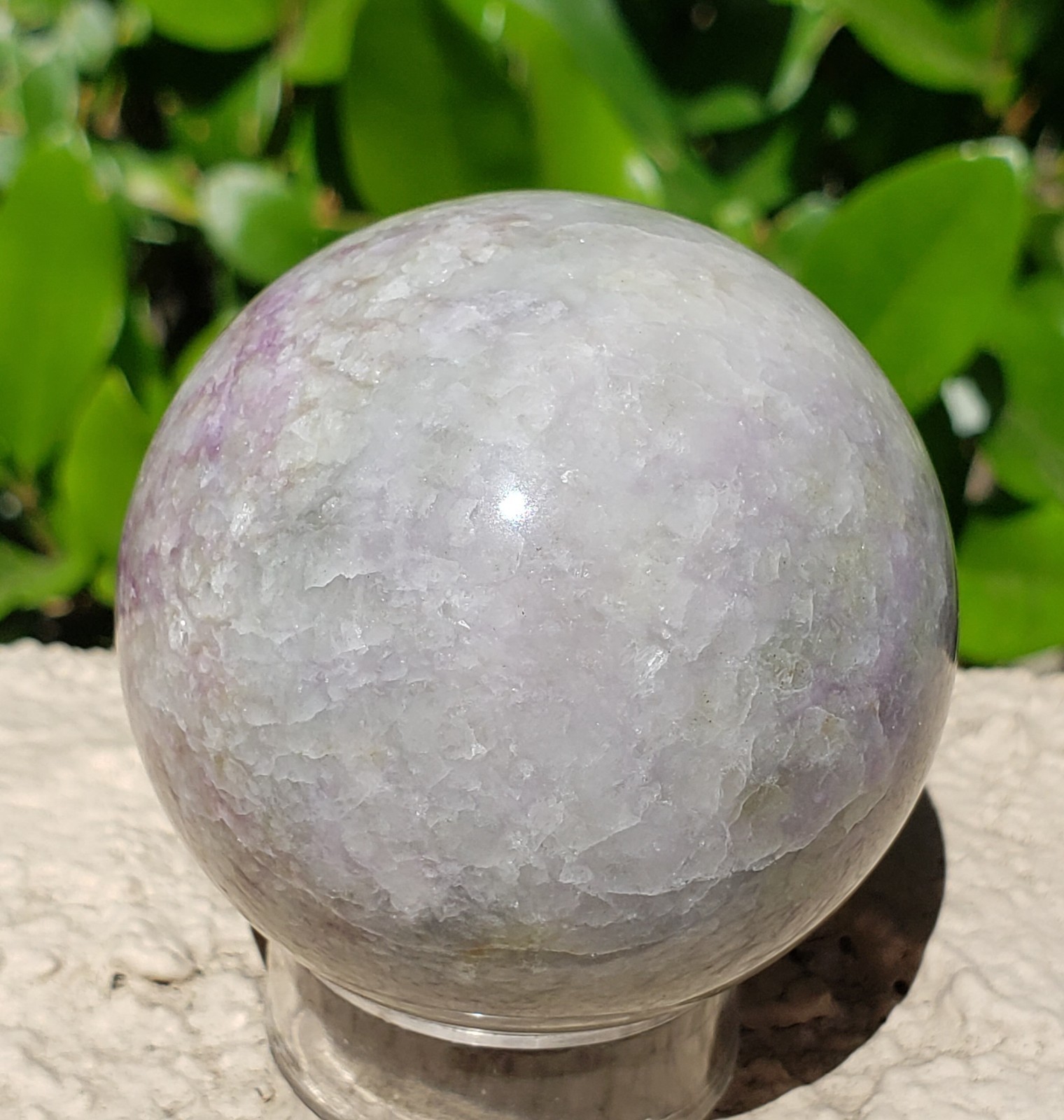 2″ Hackmanite Mineral Sphere Orb Ball STRONG UV, 181g or 6.38 oz