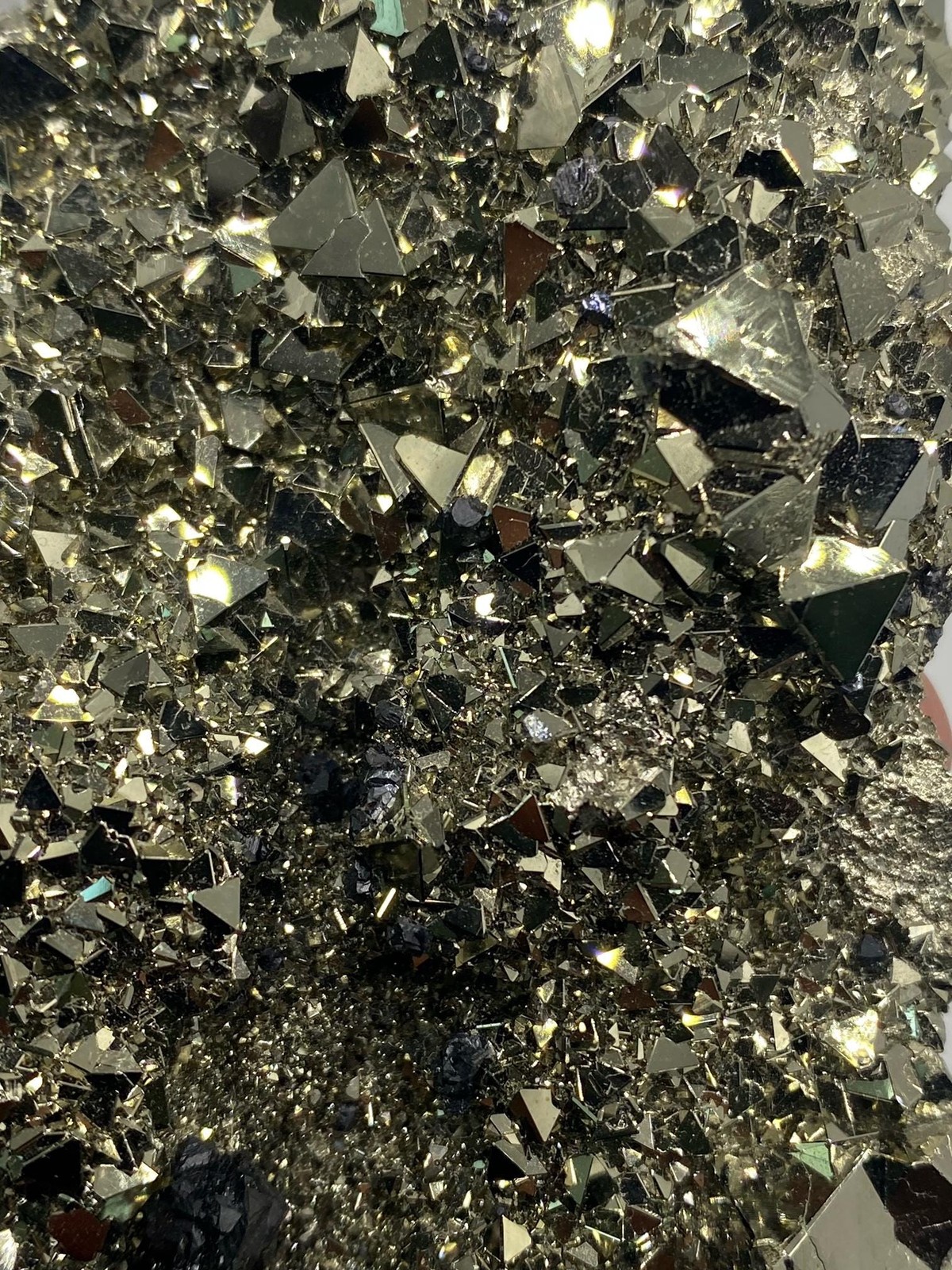 Octahedral Pyrite With Galena!