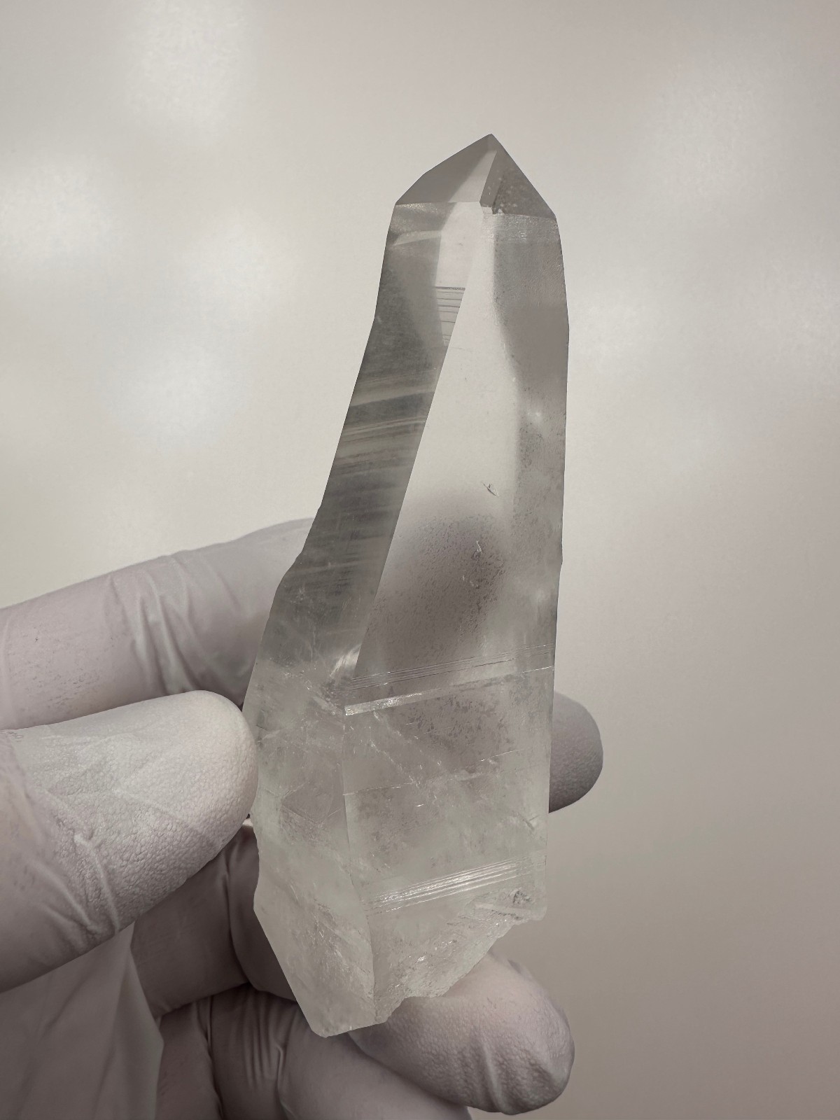 4 1/4”__LARGE Optical Clear Lemurian Seed Quartz Crystal Point__Serra do Cabra