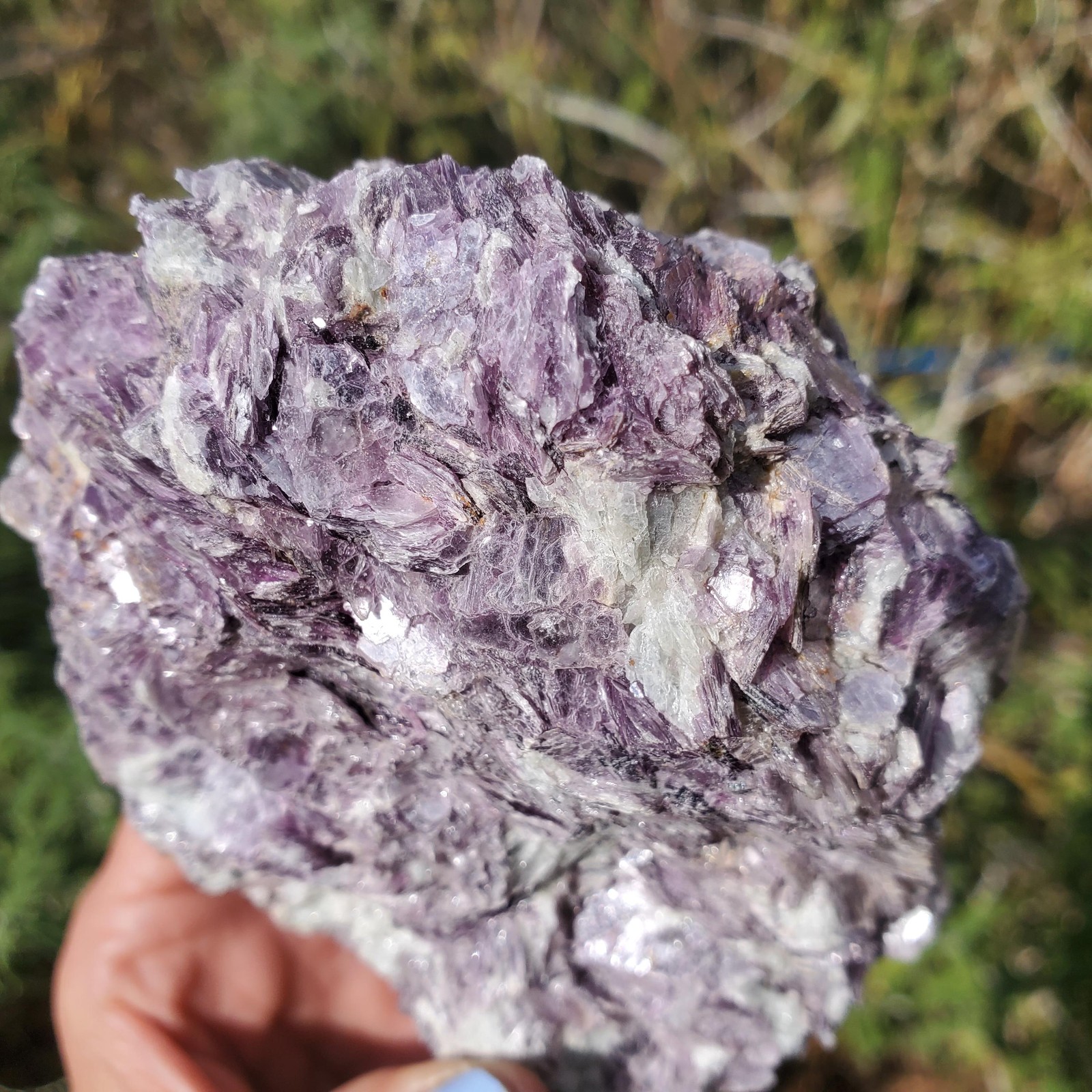 Raw Mica Lilac Pink Purple Flashy Sparkly Display Rock | A Grade | 766 grams