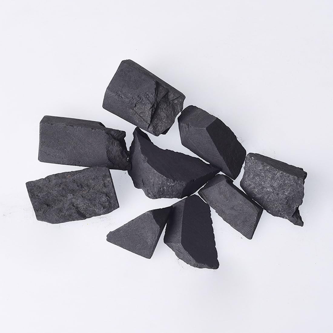 Shungite Raw Crystals, Large 1.25-2.0″ Healing Crystals Natural Rough Stones …