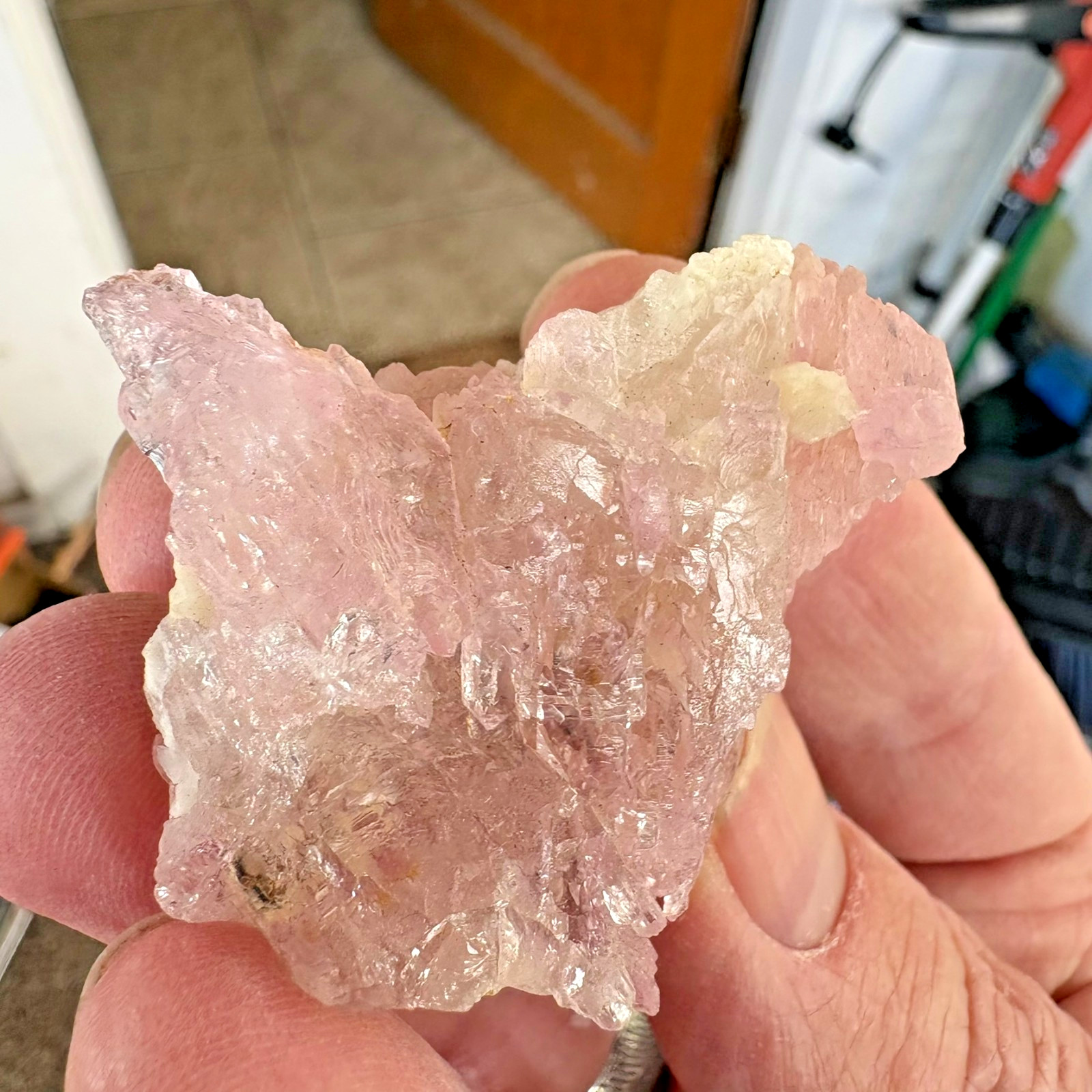 Rose Quartz, crystalline, Taquaral, Itinga, Minas Gerais, Brazil