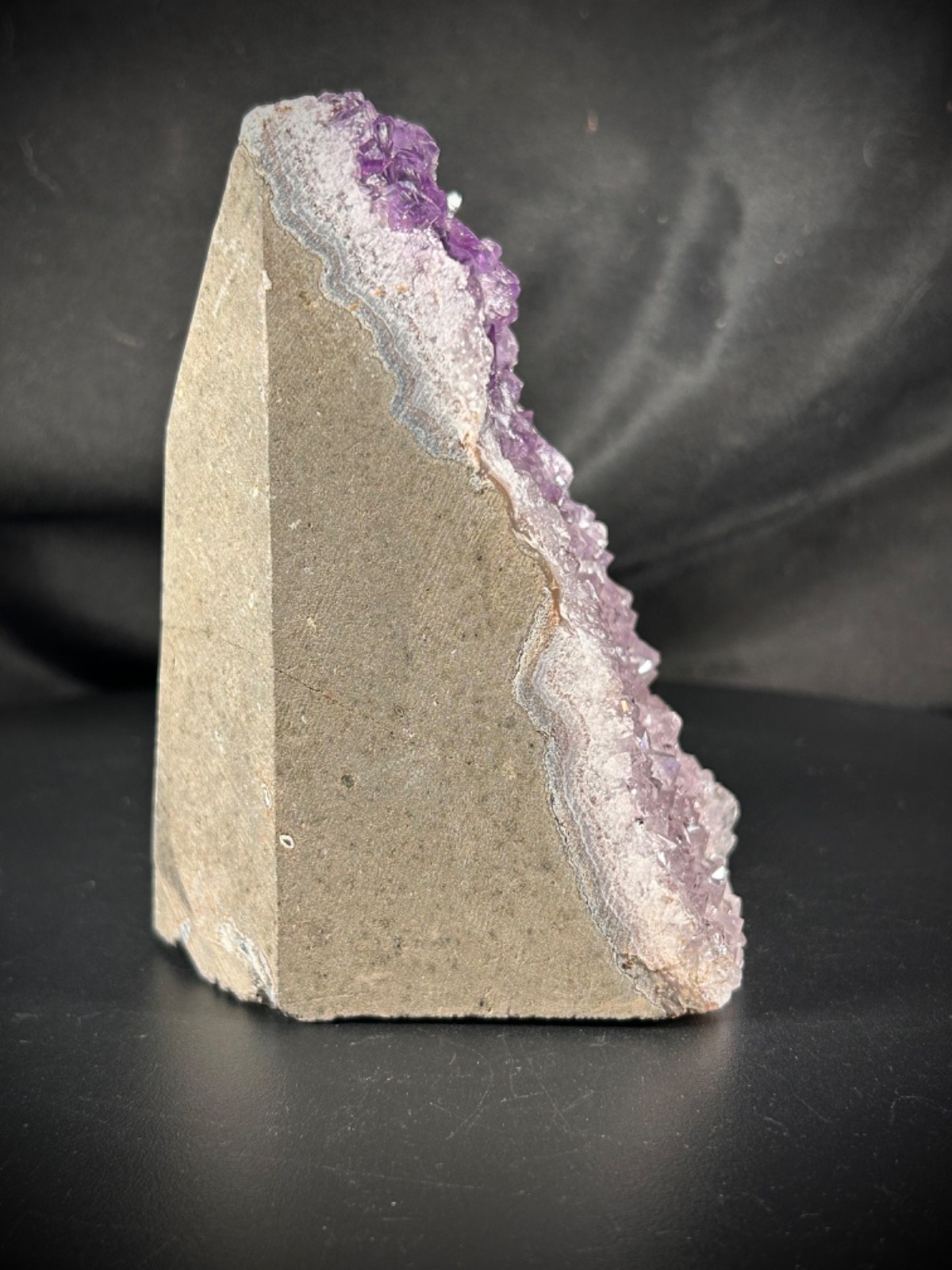 4.36” Awesome Amethyst Bi-Color Specimen Cluster 1lb 15.4oz (891 grams)