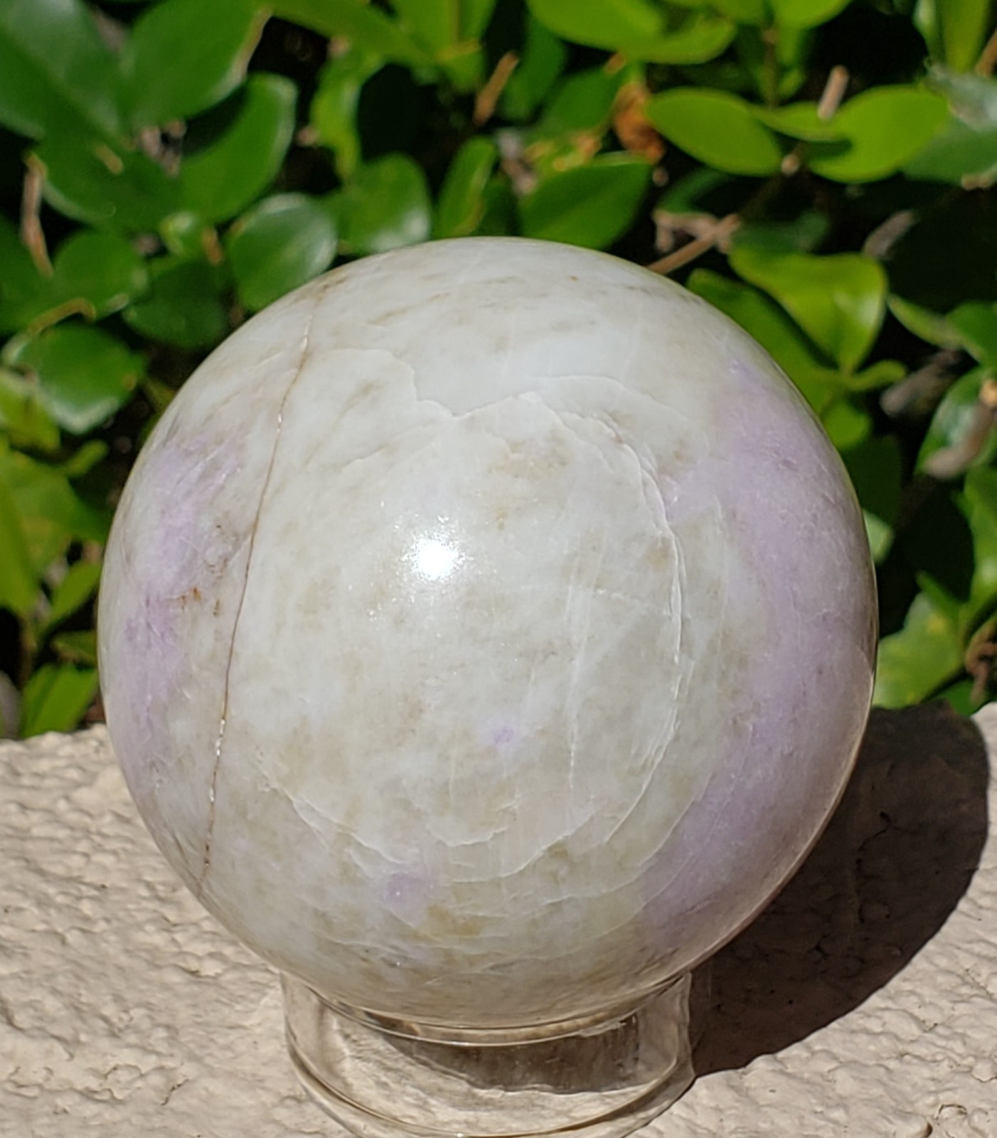 2.1″ Hackmanite Mineral Sphere Orb Ball STRONG UV, 241g or 8.5 oz