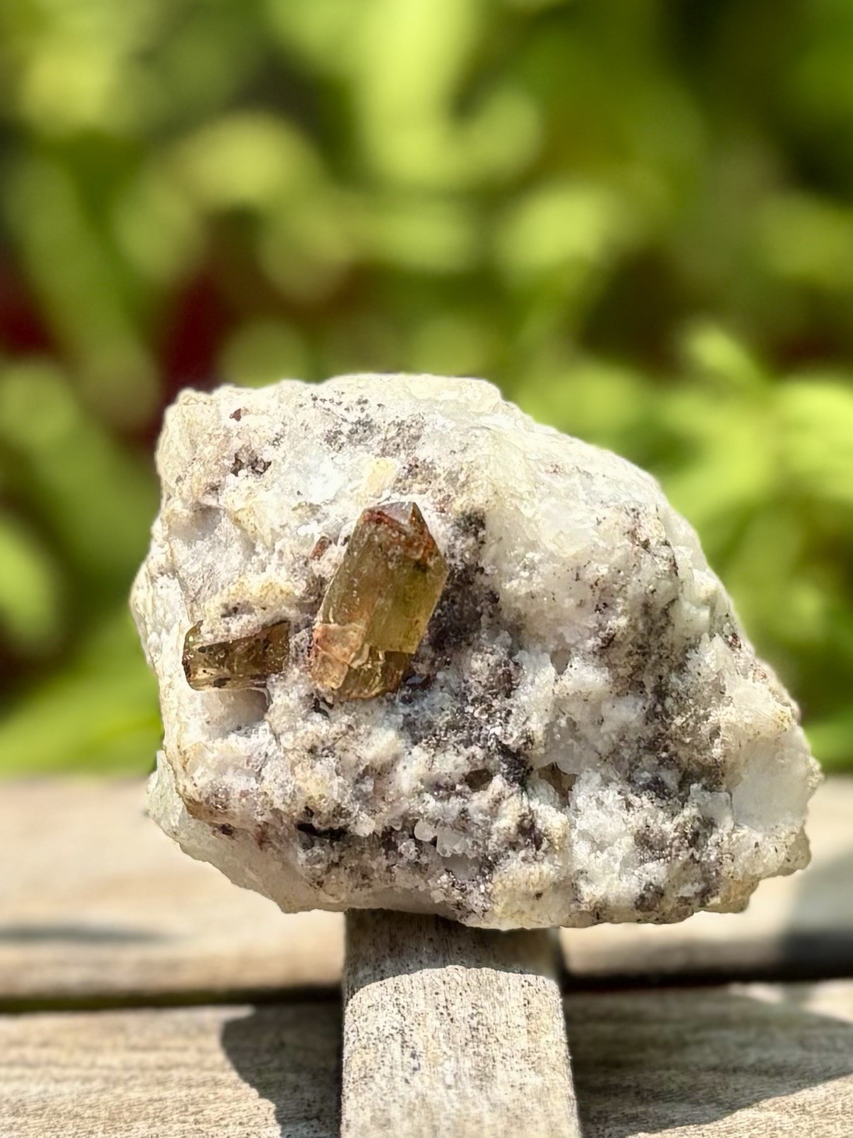 Apatite Crystals with Quartz & Magnetite – from Durango, Mexico