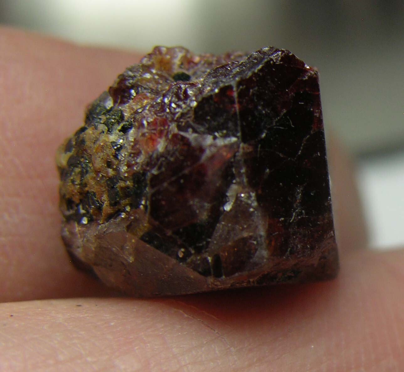 #11 Afghanistan 36.85ct Natural Octagonal Brownish Red Zircon Specimen 7.3g 15mm
