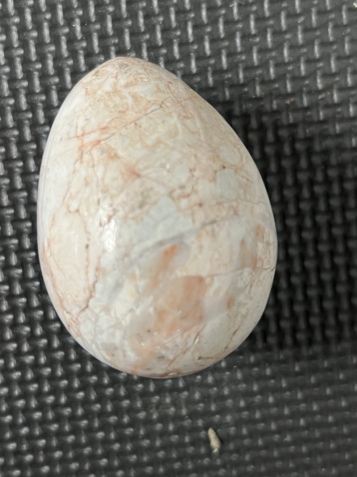 Polished Marble Stone Egg. 2 1/2 in High, 1 1/2in Wide. Preowned.