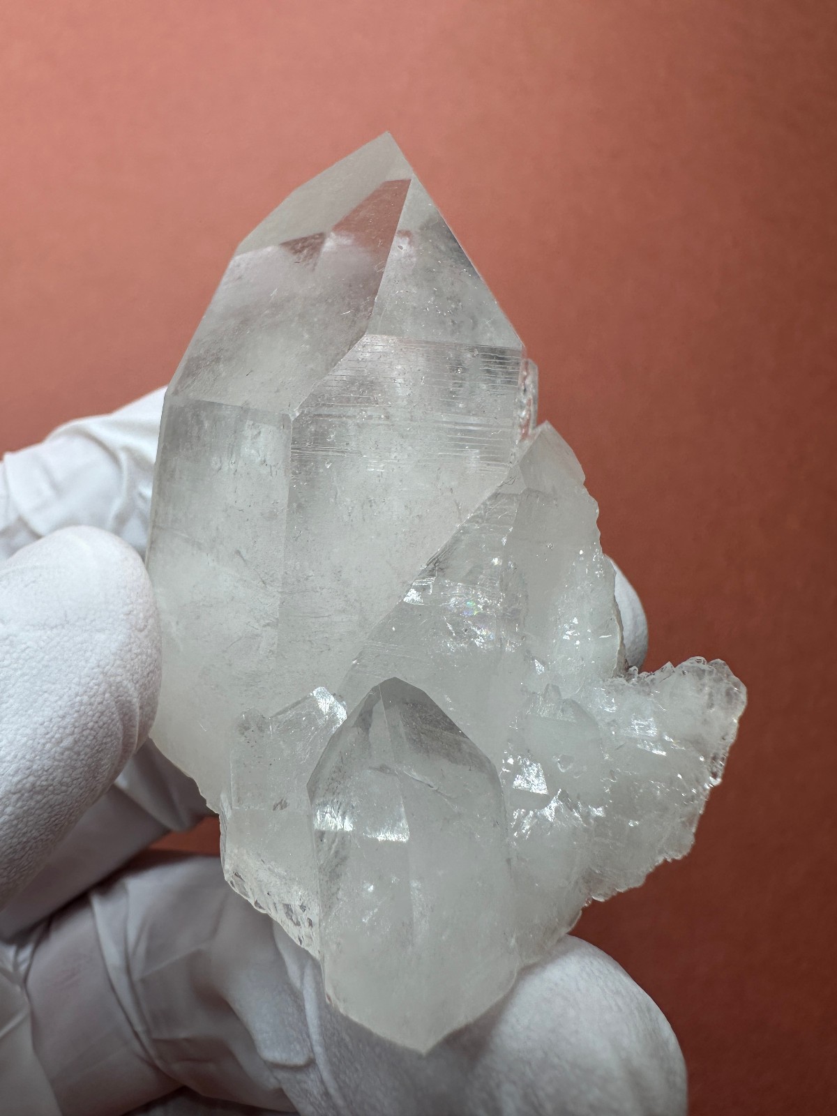 Dozens of Record Keepers__Clear Rare Arkansas Quartz Crystal Cluster