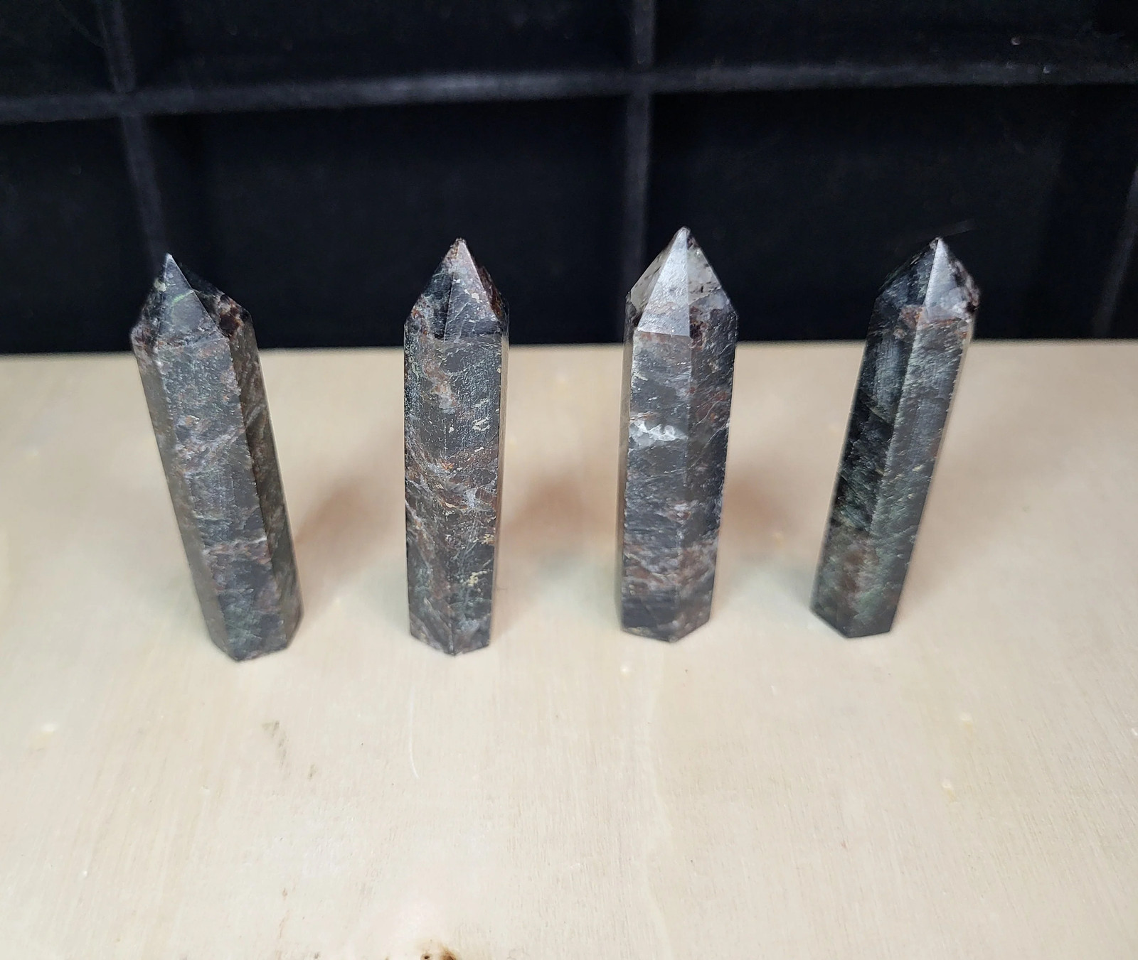 Fireworks Garnet Astrophyllite Arfvedsonite Mini Towers