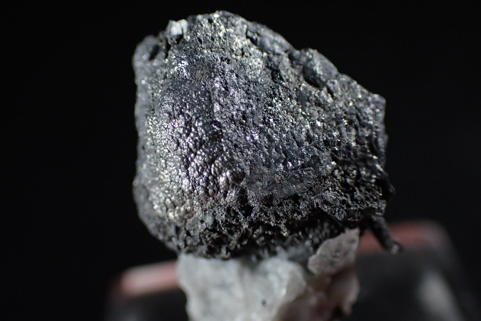 ANTIMONY * SILVERY-BRIGHT BOTRYOIDAL AGGREGATE * RARE ! Pribram, CZECH REPUBLIC
