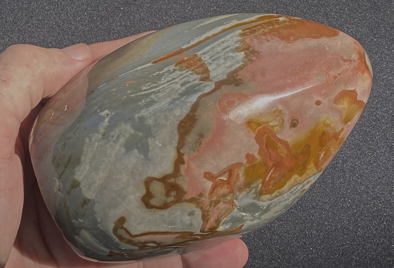 Ocean Jasper Big Self Standing Polished Polly Chrome Variety 696 Grams 24.6 Oz