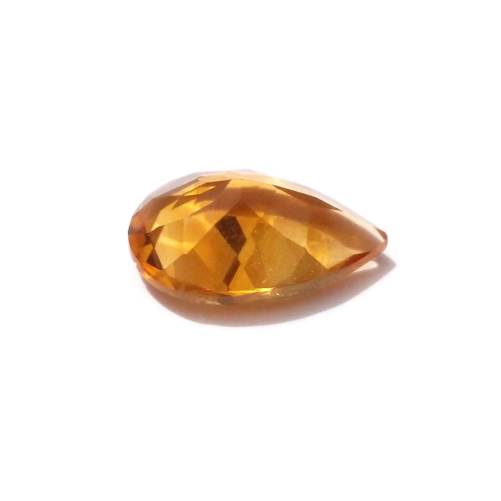 2.45 Crt 100% Natural AA+ Golden Citrine Topaz Pear Shape Faceted Loose Gemstone