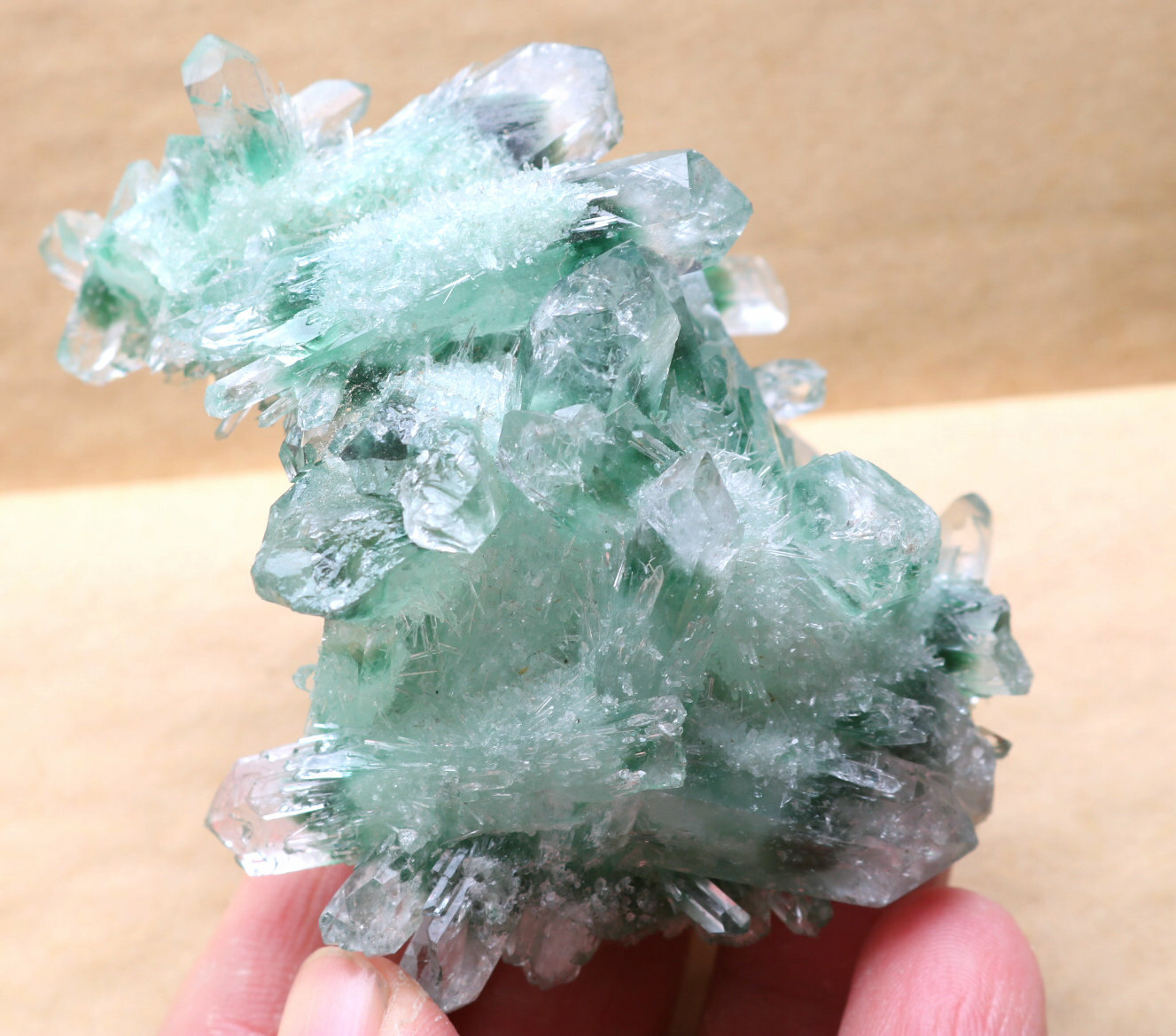 183g New discovery green ghost crystal clusters of mineral samples