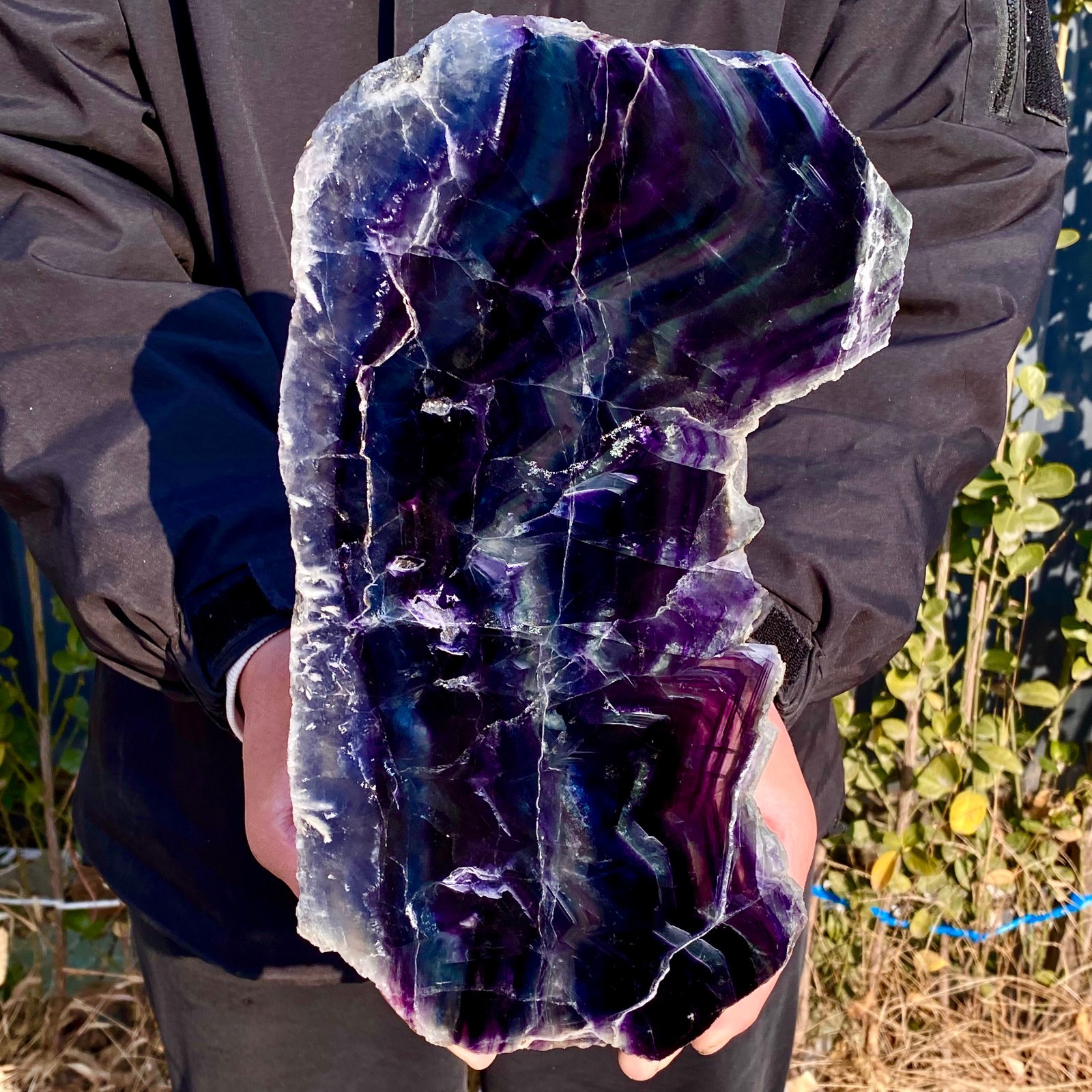 6.3LB Natural beautiful Rainbow Fluorite Crystal stone specimens