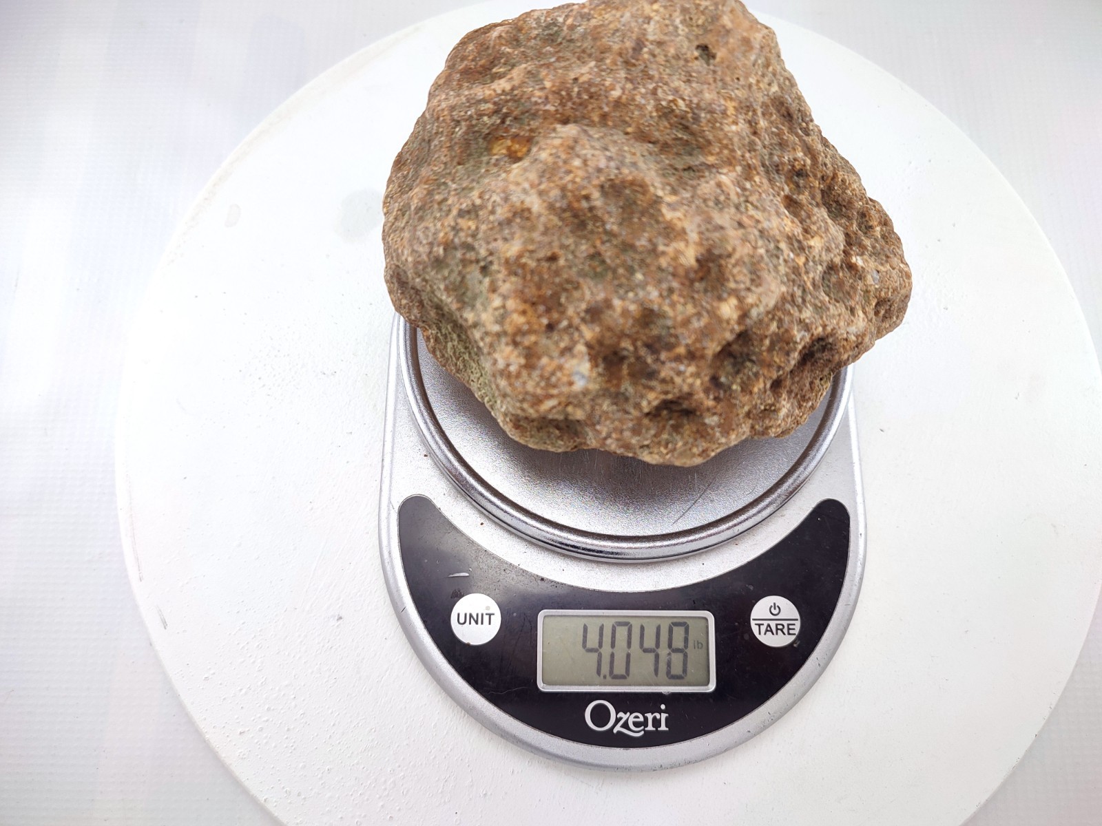 5″ Unopened Geode Natural Kentucky Crystal Quartz Non Rattler 4 LB