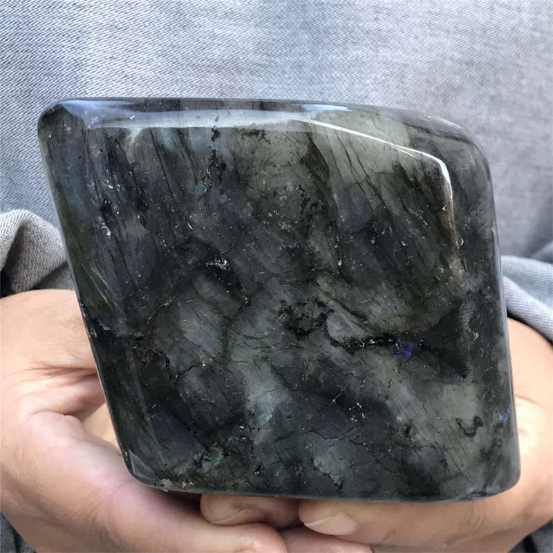 980g Natural Labradorite Quartz Crystal Spectrolite Mineral Reiki healing