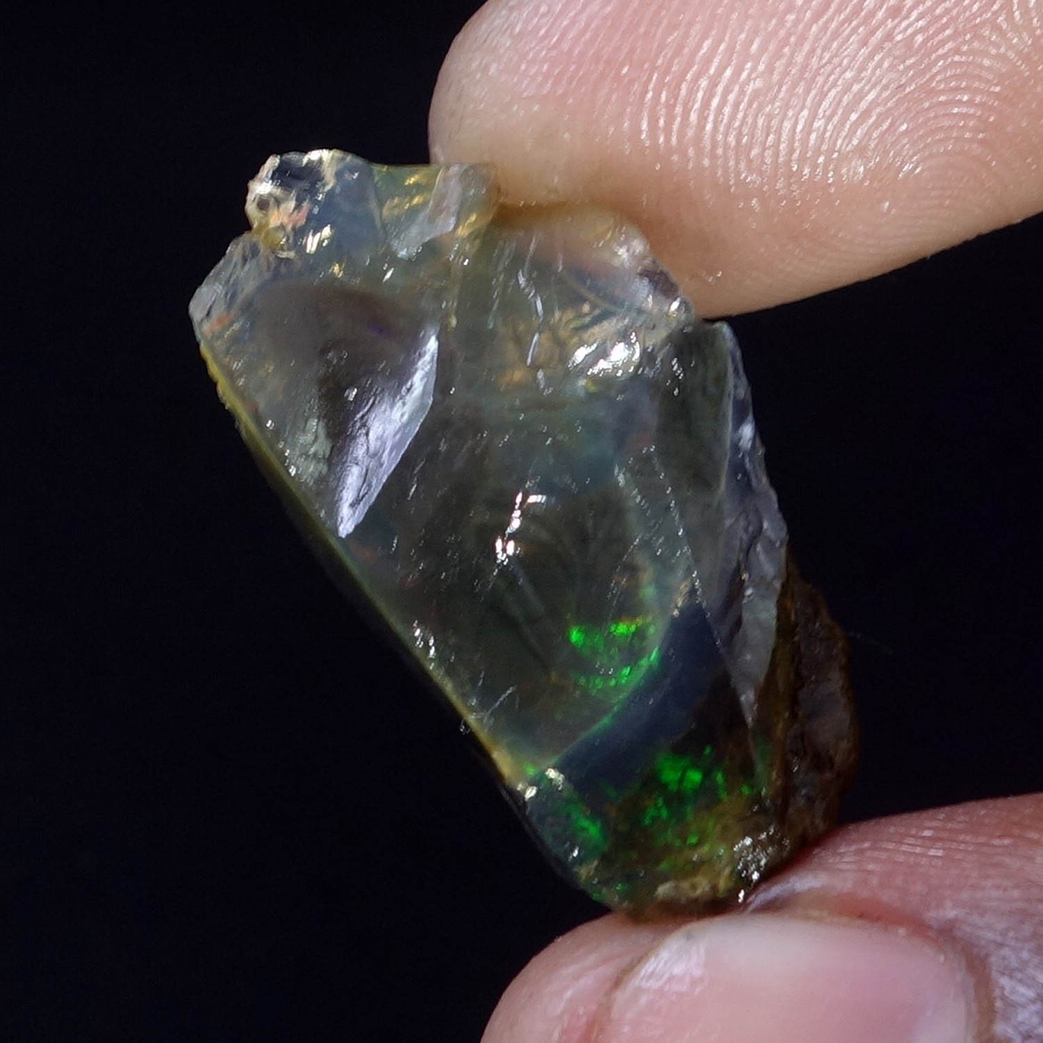 16.00 Cts 100% Natural Welo Fire Ethiopian Oil Opal Rough Cab Gems Ring Nacklace