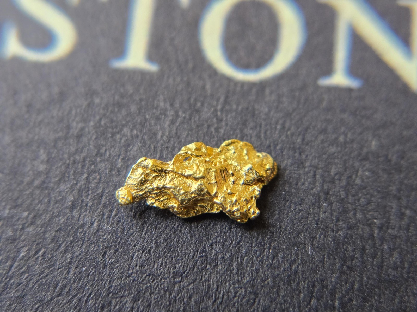 Crystalline Alaska Gold Nugget 0.262g Natural Placer Gold Display Specimen