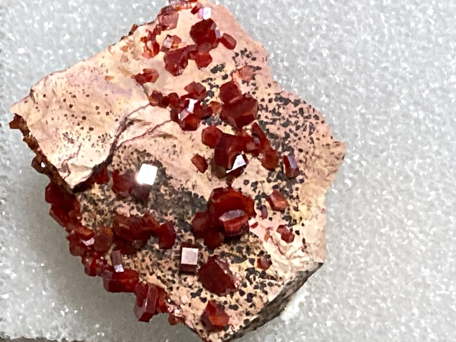 Africa Minerals- Selenite Rose, Celestite, Vanadinite