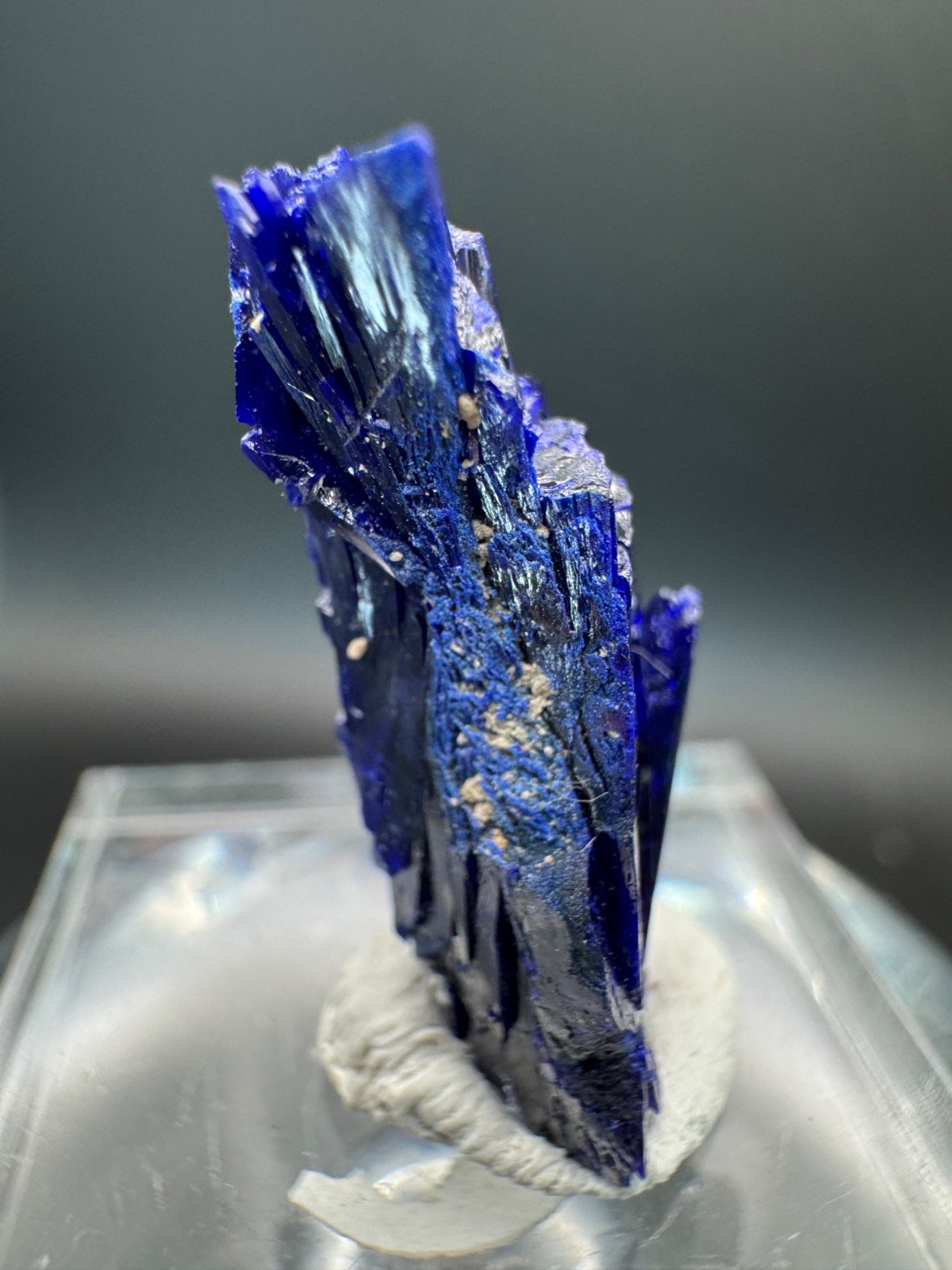6792 Electric Blue Azurite Crystal Touissit, Morocco 8g