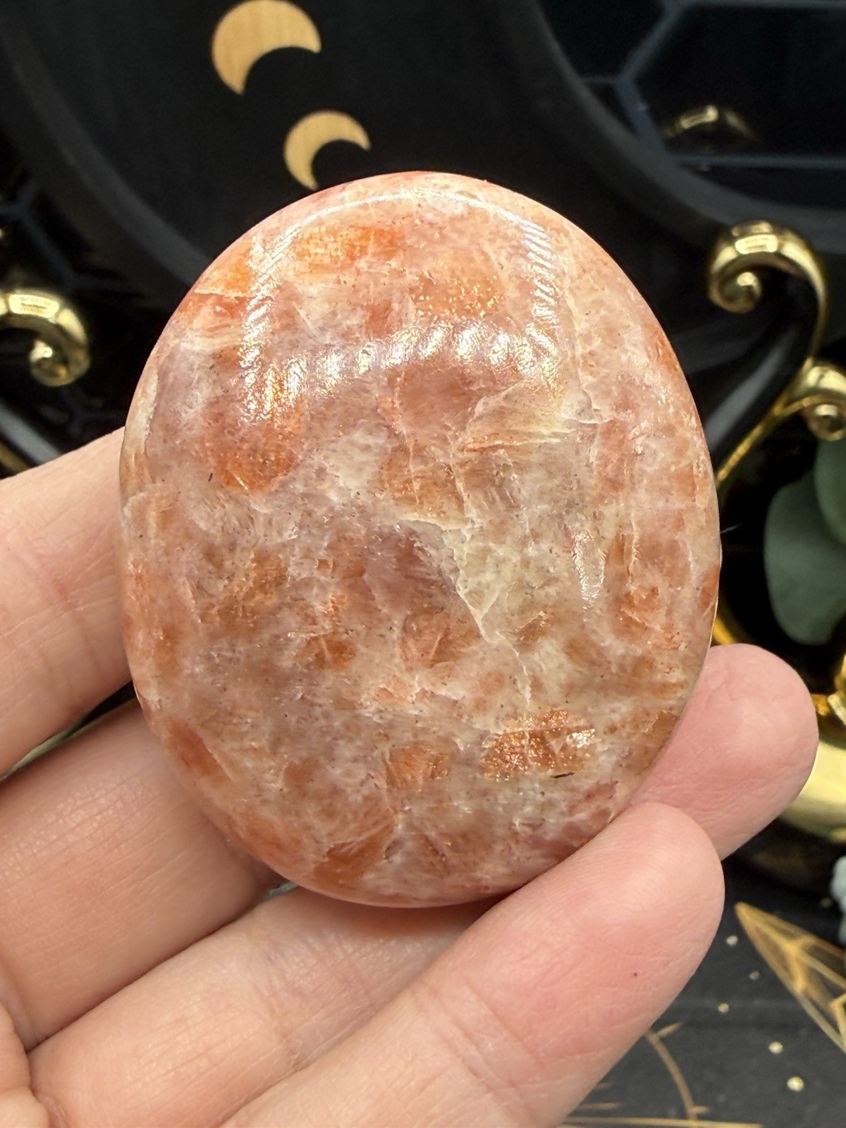 Natural Sunstone Palms Stones You choose. Free shipping