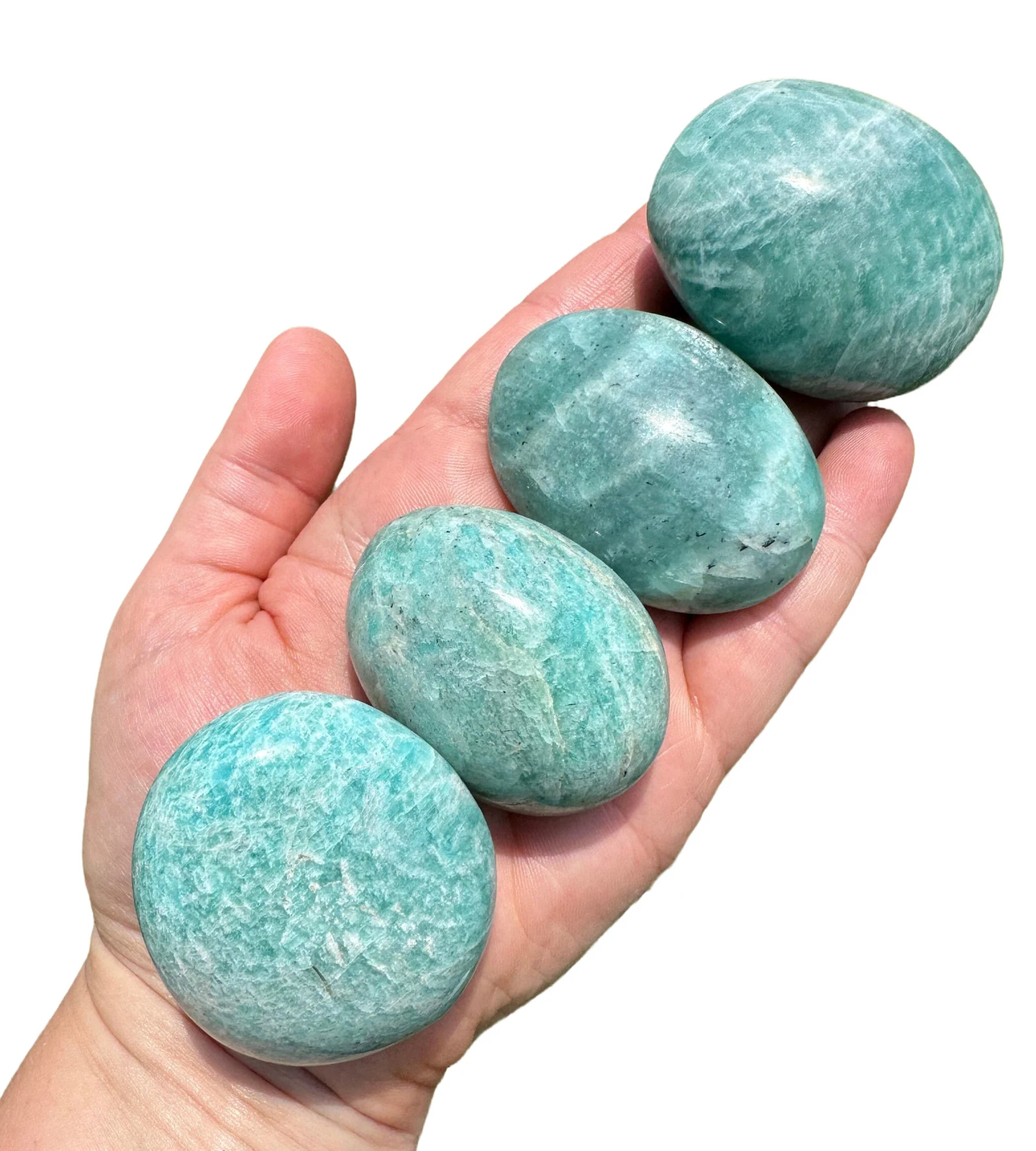 Amazonite Palm Stone, Natural Amazonite from Madagascar