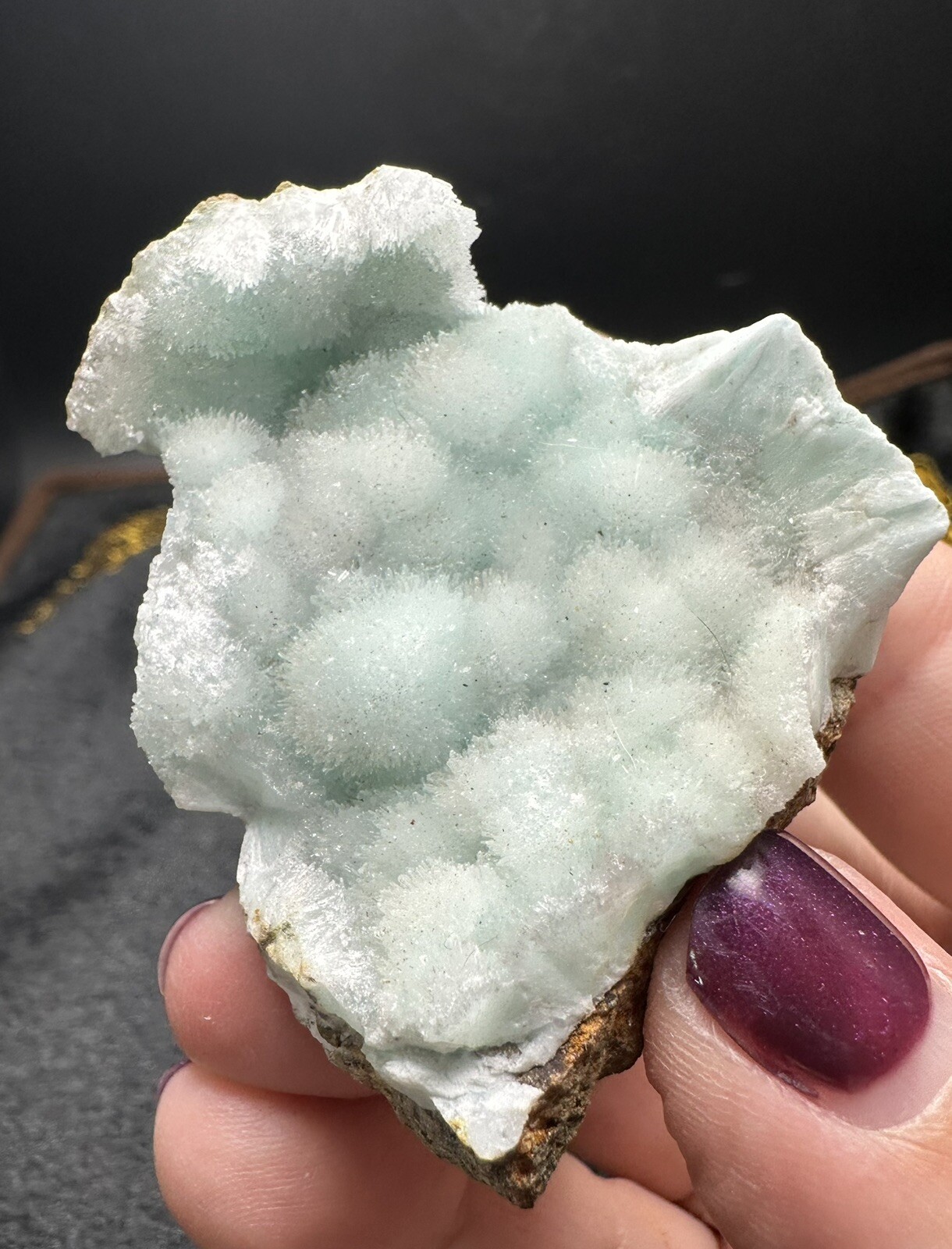 Blue Hemimorphite Crystal Natural Specimen Free Shipping