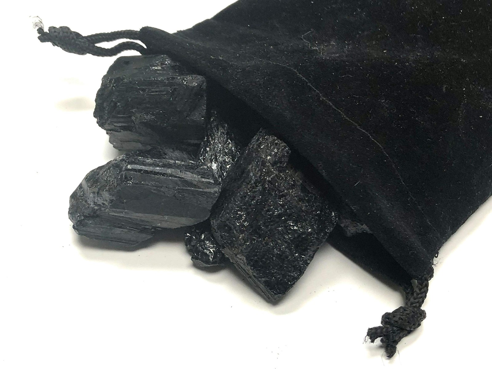 Rough Black Tourmaline Stones Large 1″ Pieces 1/2 lb Healing Crystals Gemstones