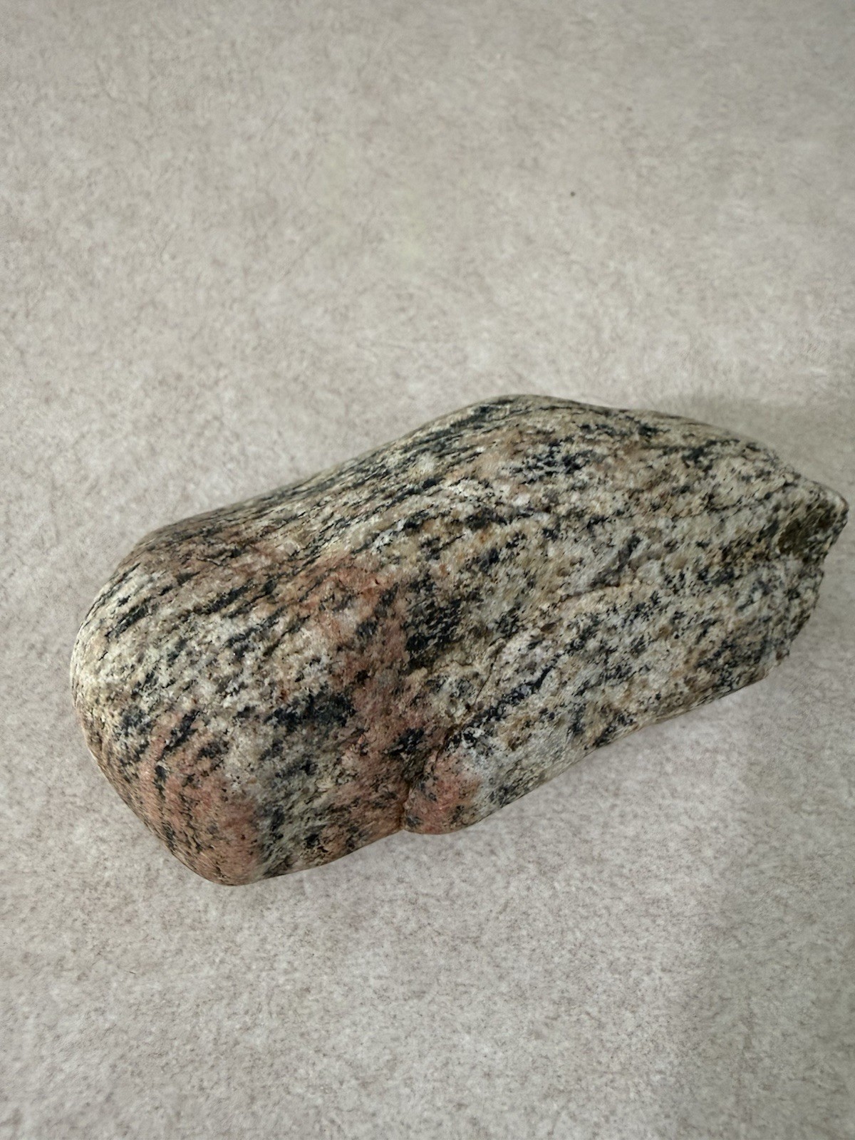 Magnetic Granitic Gneiss Specimen – Pink Feldspar, Quartz & Magnetite