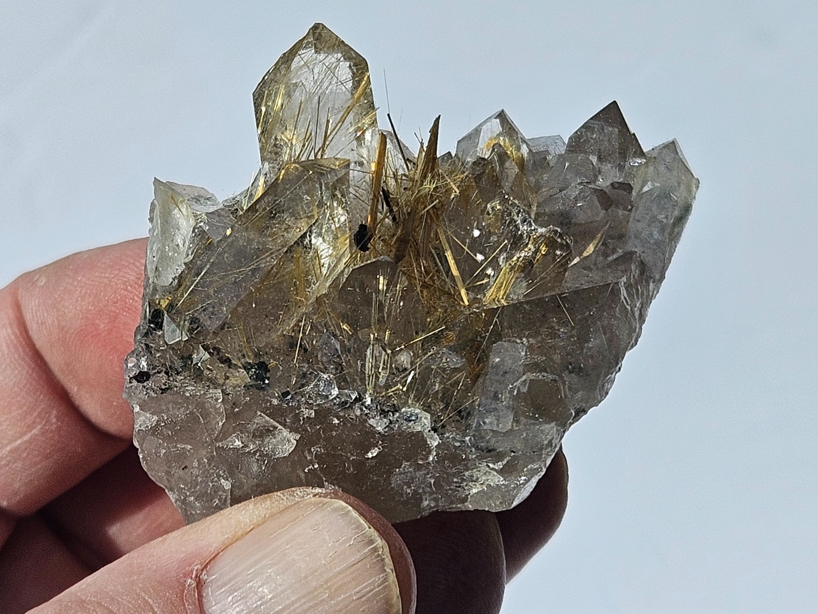 94g Rutilated Rutile Quartz from Novo Horizonte, Bahia, Brazil