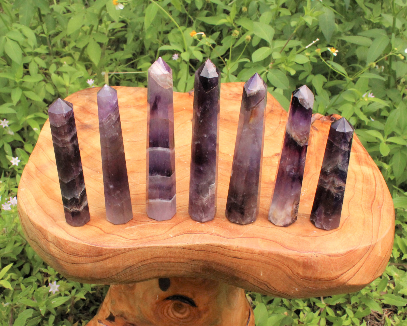 Amethyst Obelisk (8-Sided, ‘AAA’ Grade, Amethyst Crystal Tower, Amethyst Point)