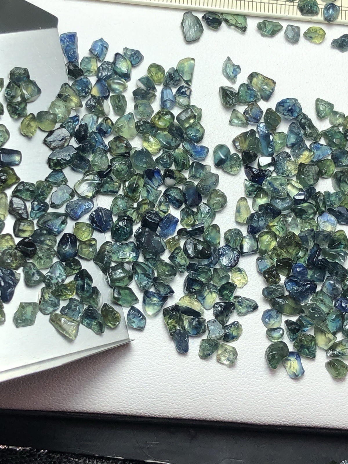41 Gram /Rough Teal Bicolor Sapphire From Africa Mine, Ready For MM Size Cutting
