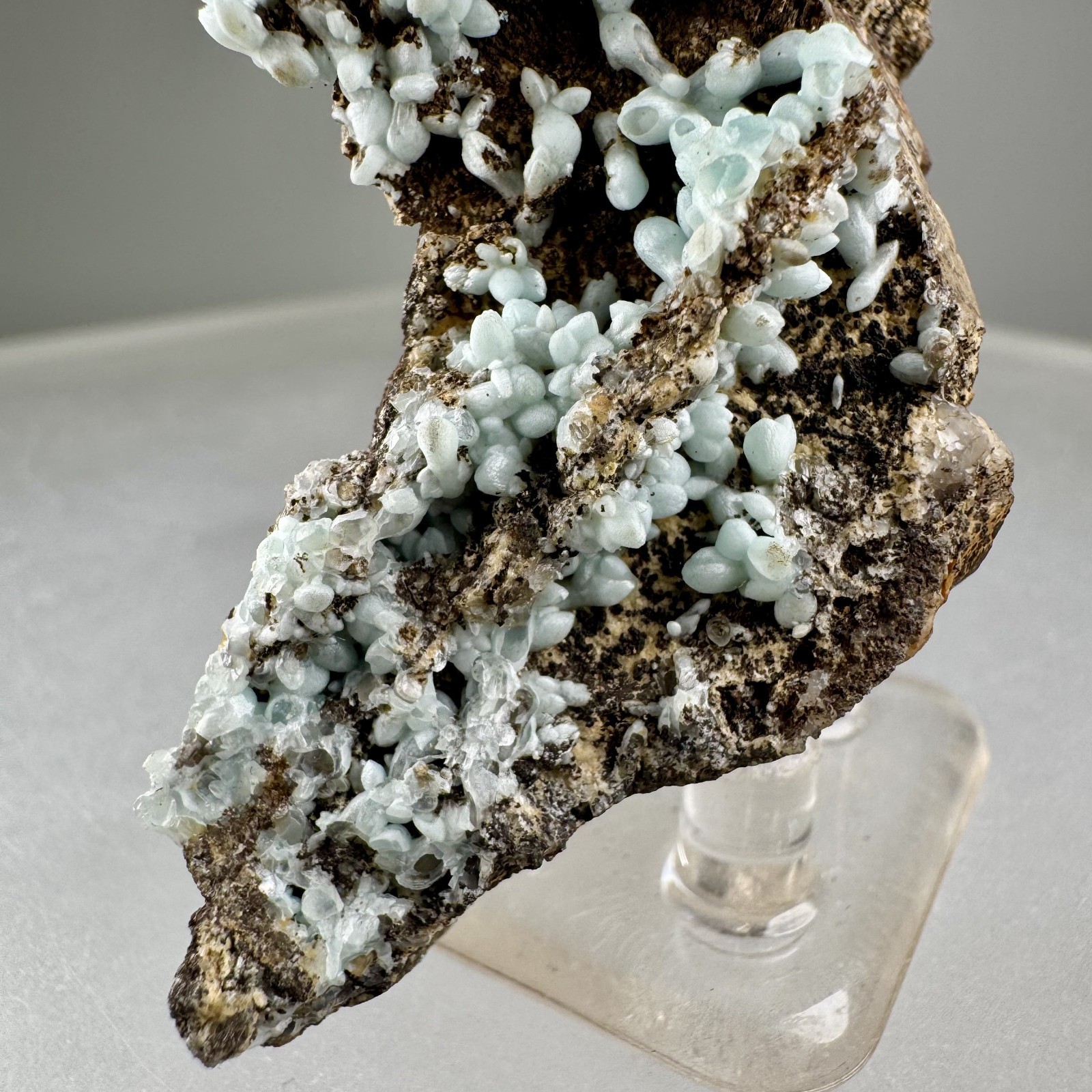 Nice Blue Smithsonite: Kelly Mine, Magdalena, Socorro Co., New Mexico- Classic!