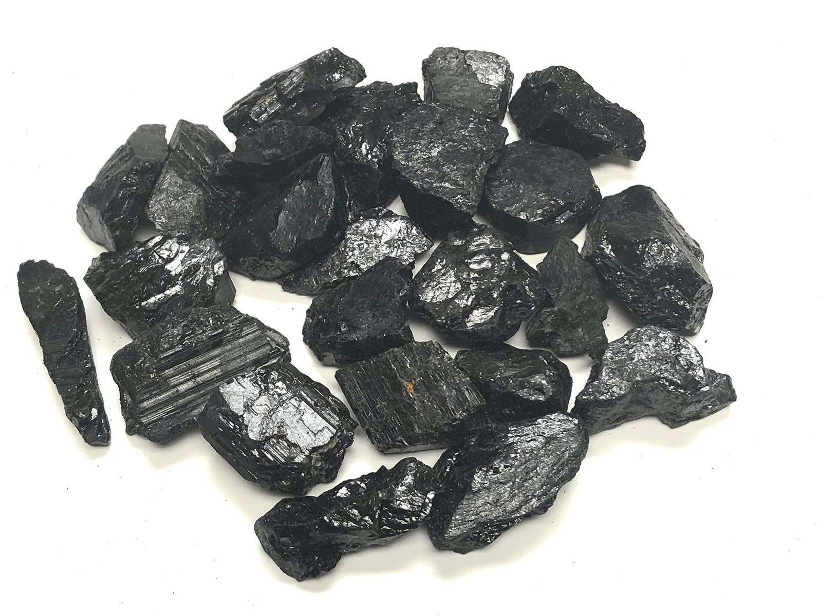 Rough Black Tourmaline Stones Large 1″ Pieces 1/2 lb Healing Crystals Gemstones