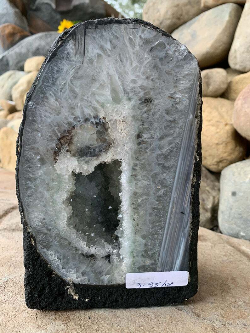 SALE! 8.12 lb BIG Amethyst Geode,Cathedral Crystal Cluster,Amethyst Uruguay