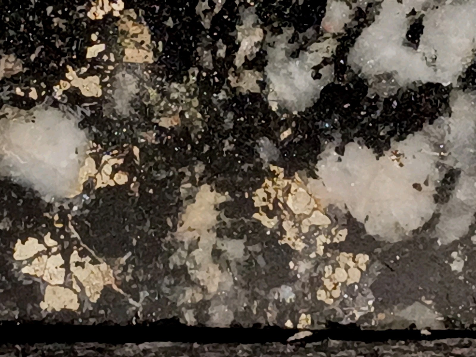 918g Pilot Knob Magnetite Pyrite Chlorite Amphibole Ore Iron County MO Slab