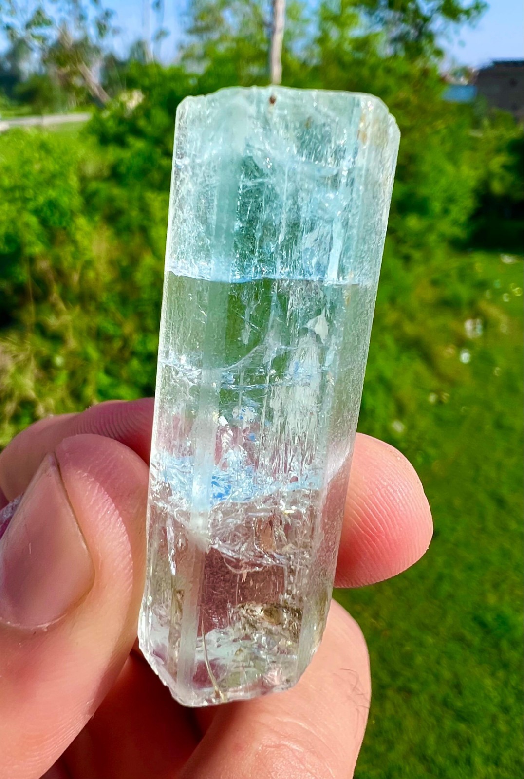 420 GM Natural Aquamarine Crystals Lot With Nice Colour & Size From Shigar