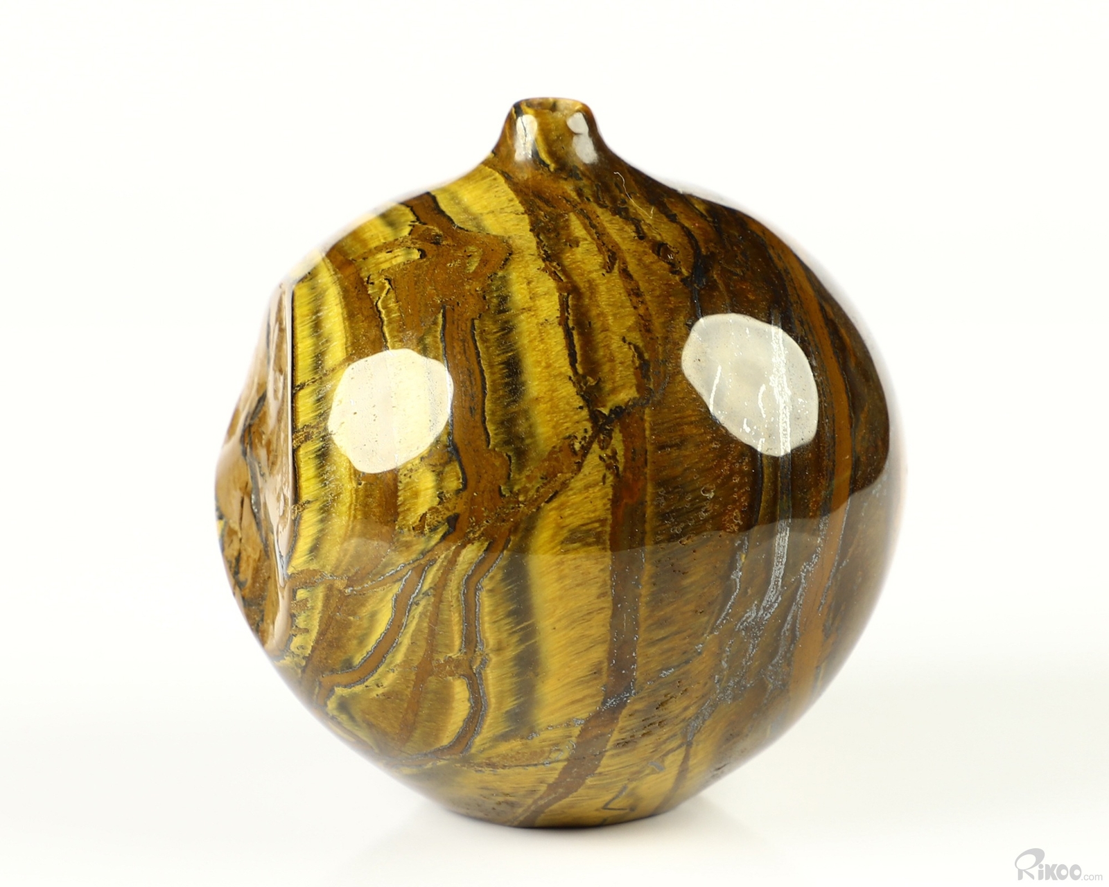 1.8″ Tiger Iron Eye Hand Carved Crystal Vase Sculpture, Crystal Healing