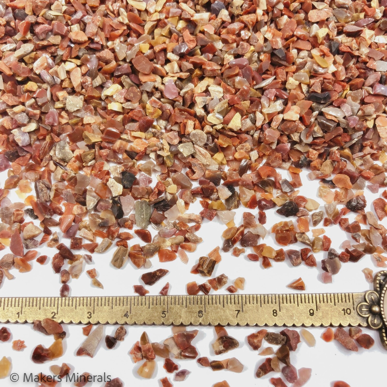 Crushed Petrified Wood, 2mm-4mm, for Stone Inlay, Resin Art, Embellishments